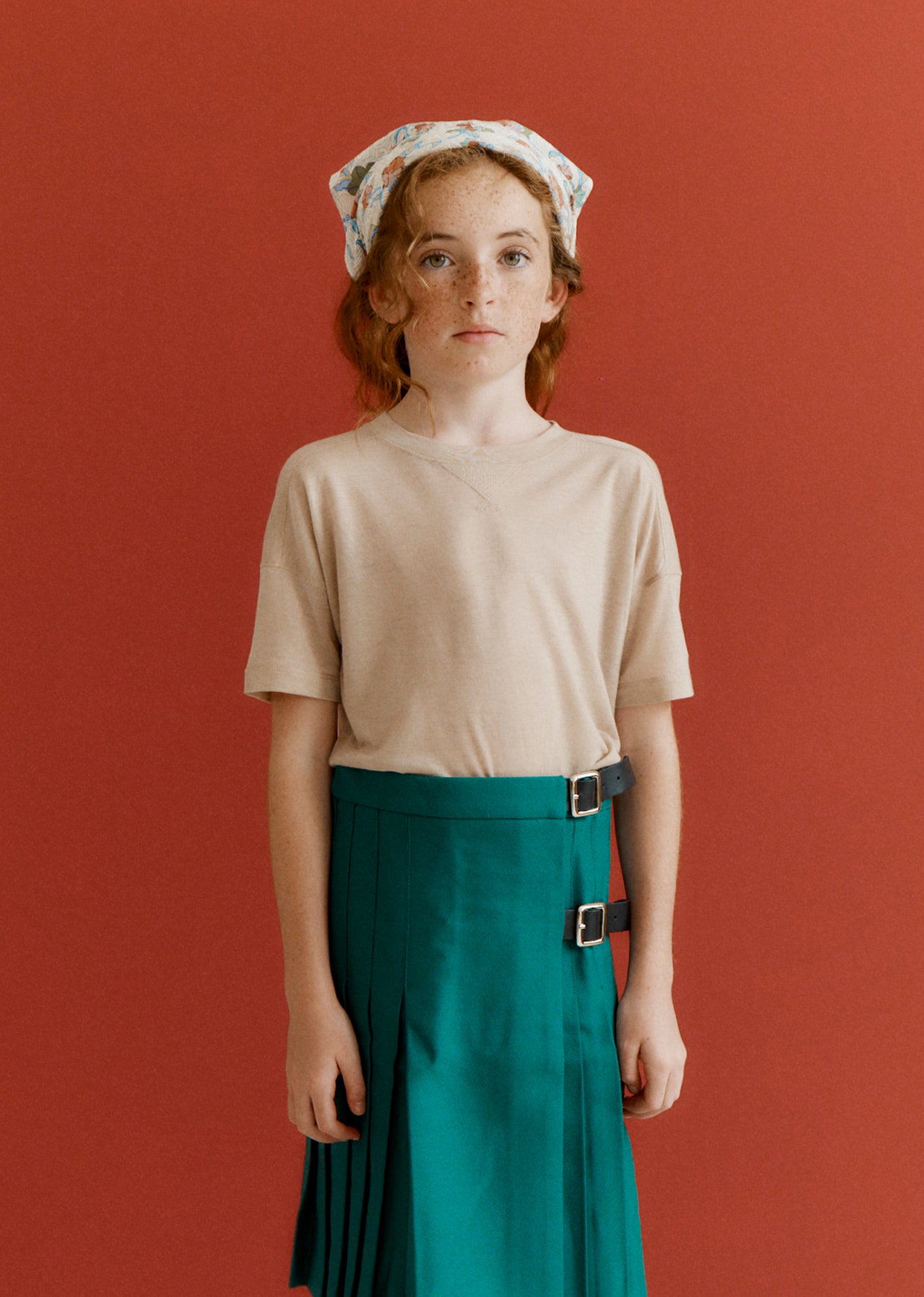 KEZAR CHILDREN'S T-SHIRT - OATMEAL