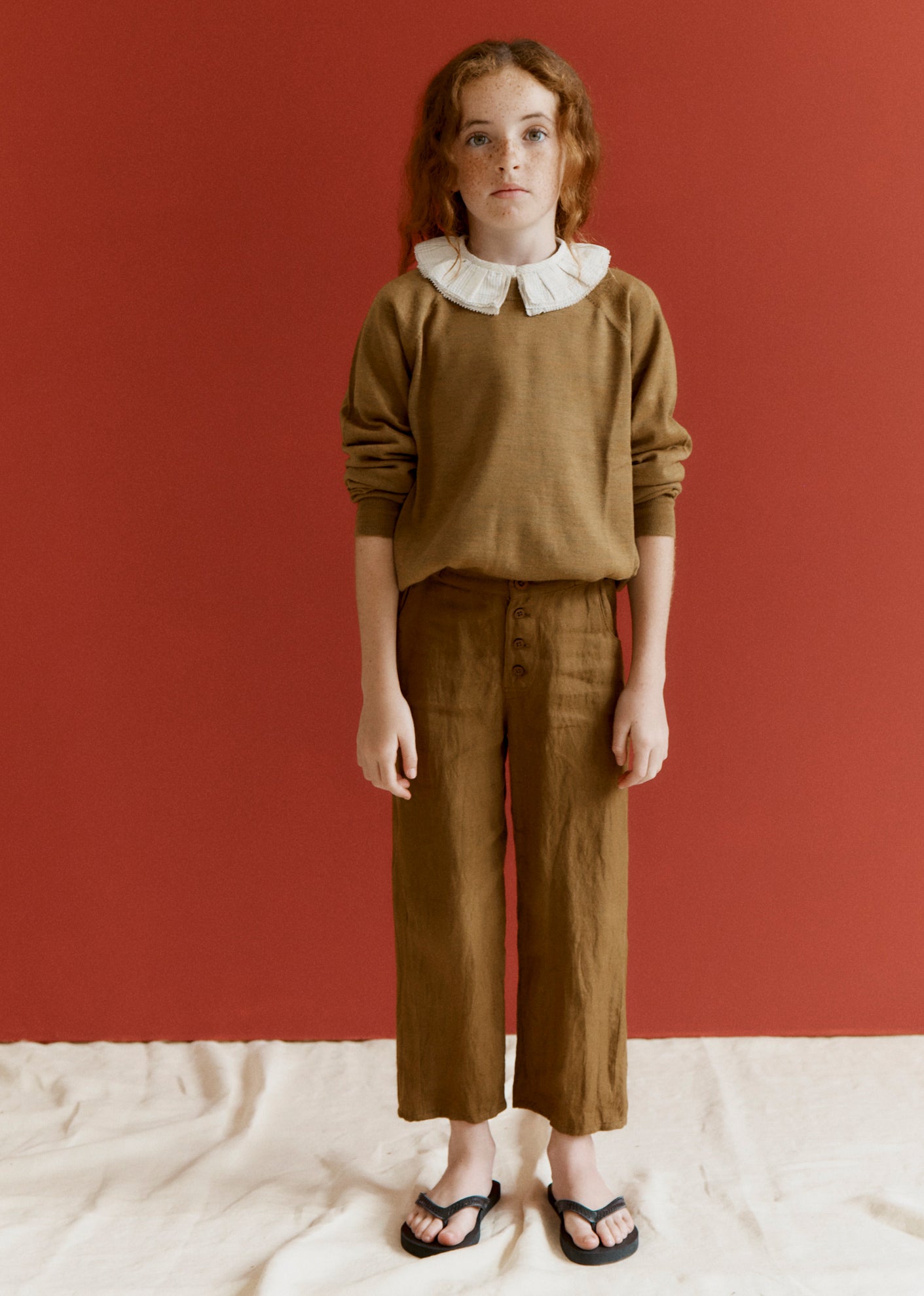 SULLIVAN CHILDREN'S TROUSERS - TOFFEE