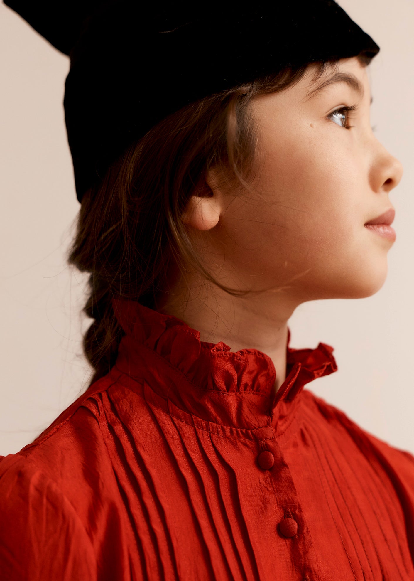 PTELEA GIRL'S DRESS - REDCURRANT