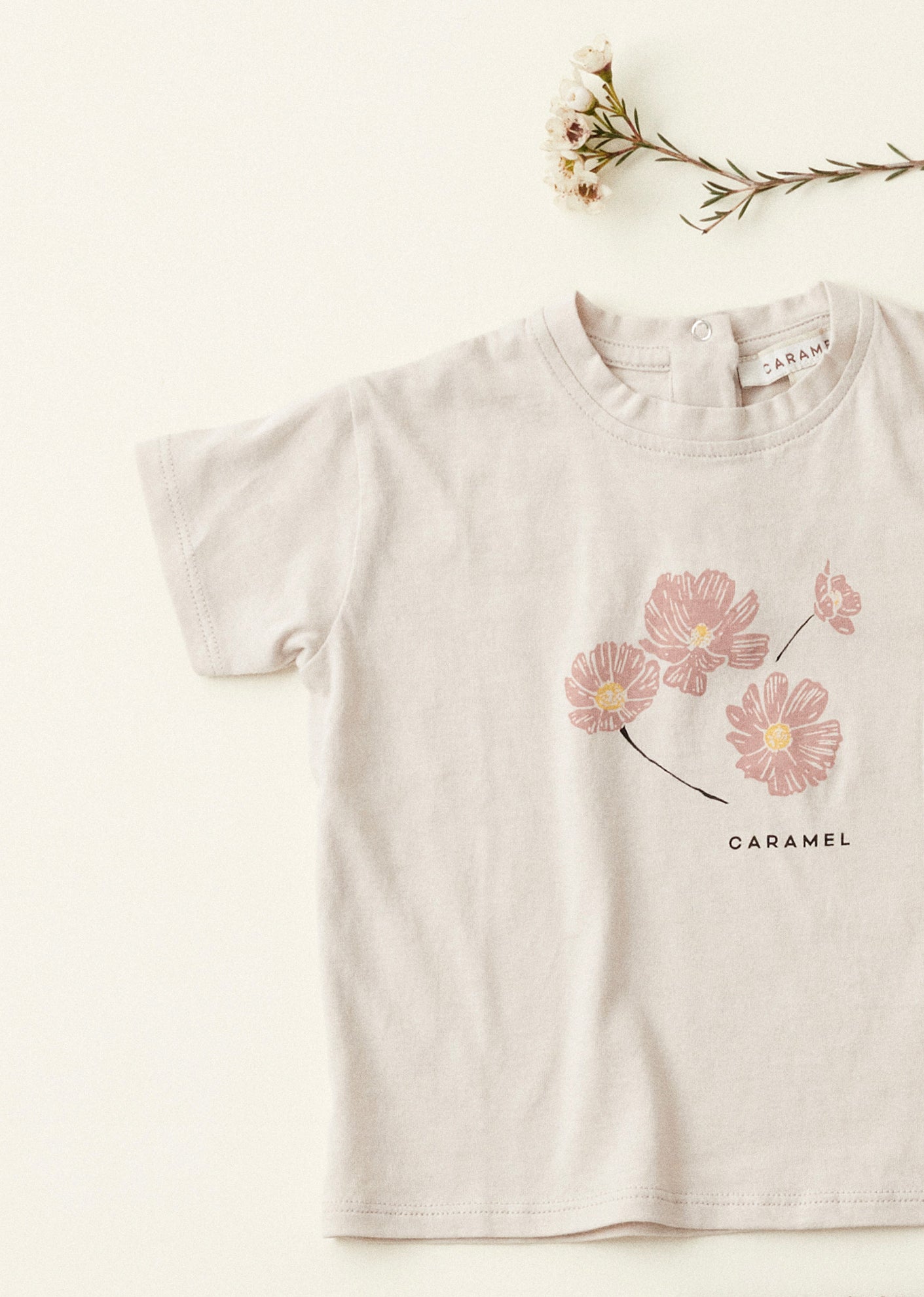 AHIPA BABY COTTON T-SHIRT - ECRU
