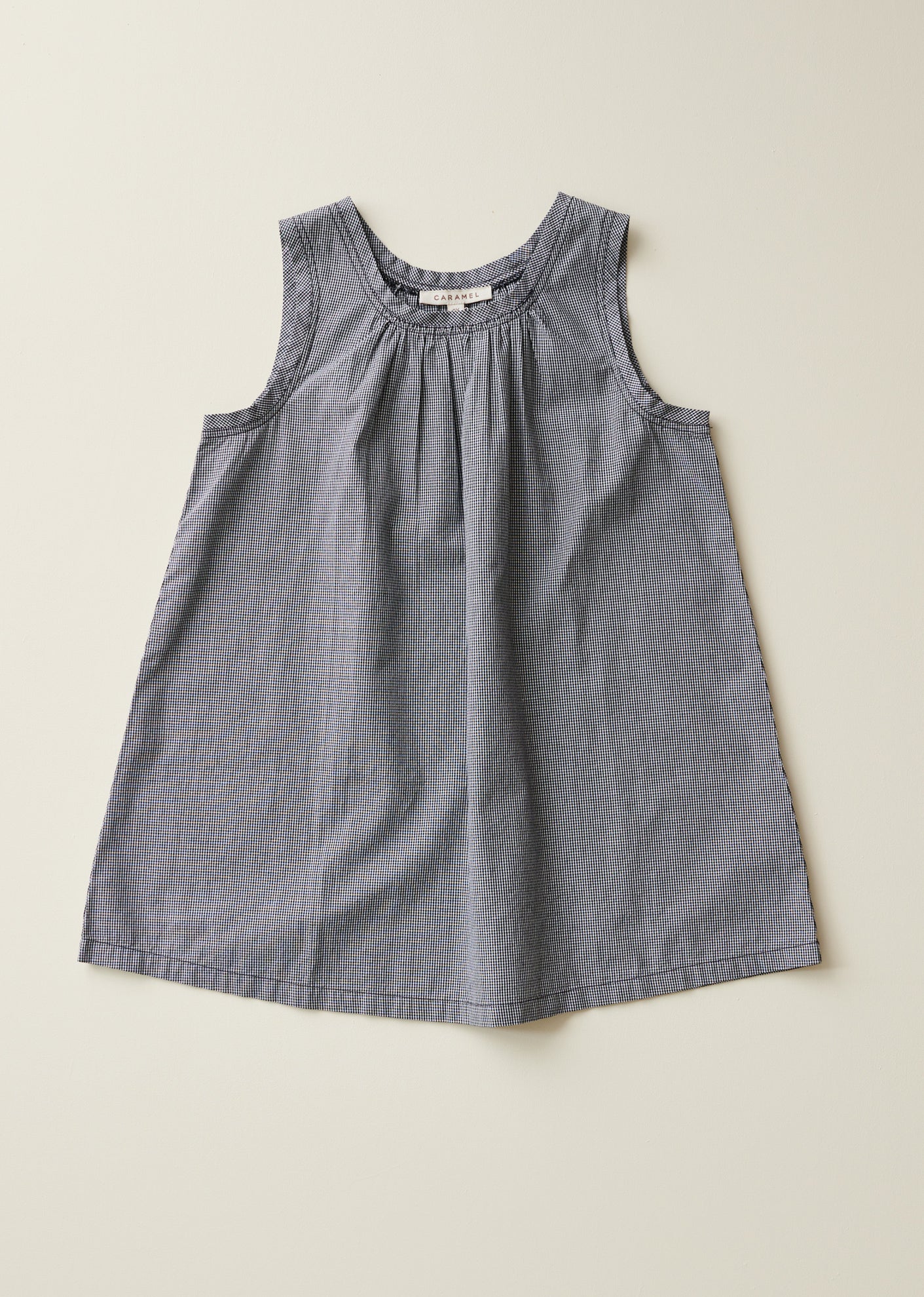 CICELY GIRL'S COTTON DRESS - BLACK MICRO CHECK