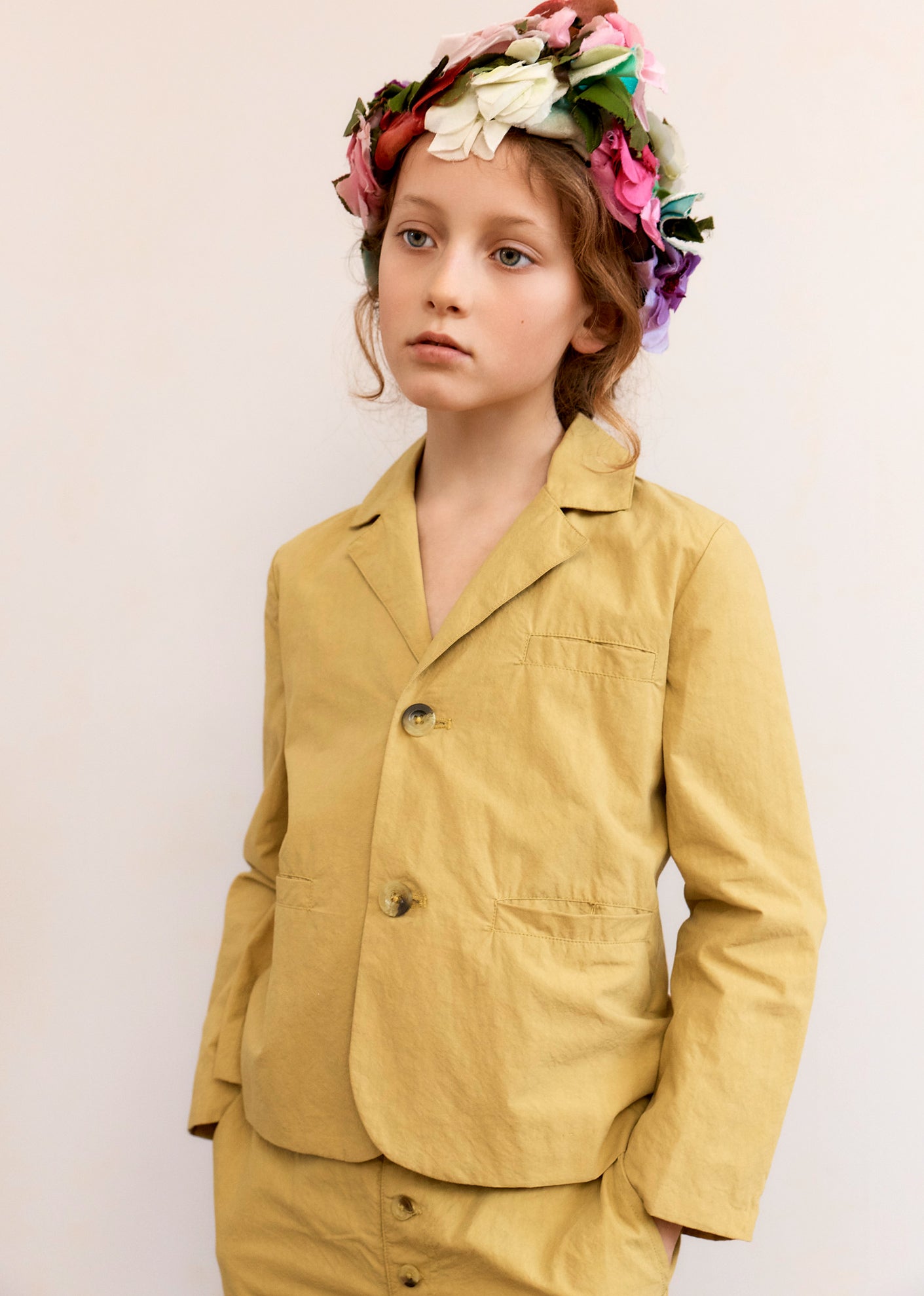 MAGPIE CHILDREN'S BLAZER - MUSTARD