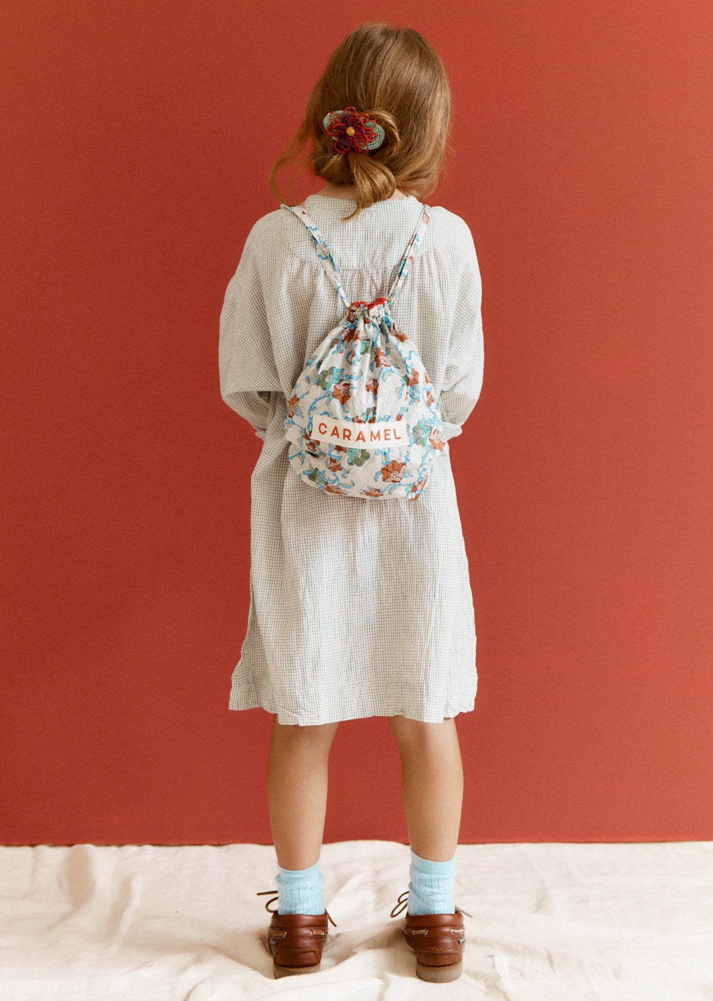 YEW GIRL'S COTTON DRESS - BLACK CHECK