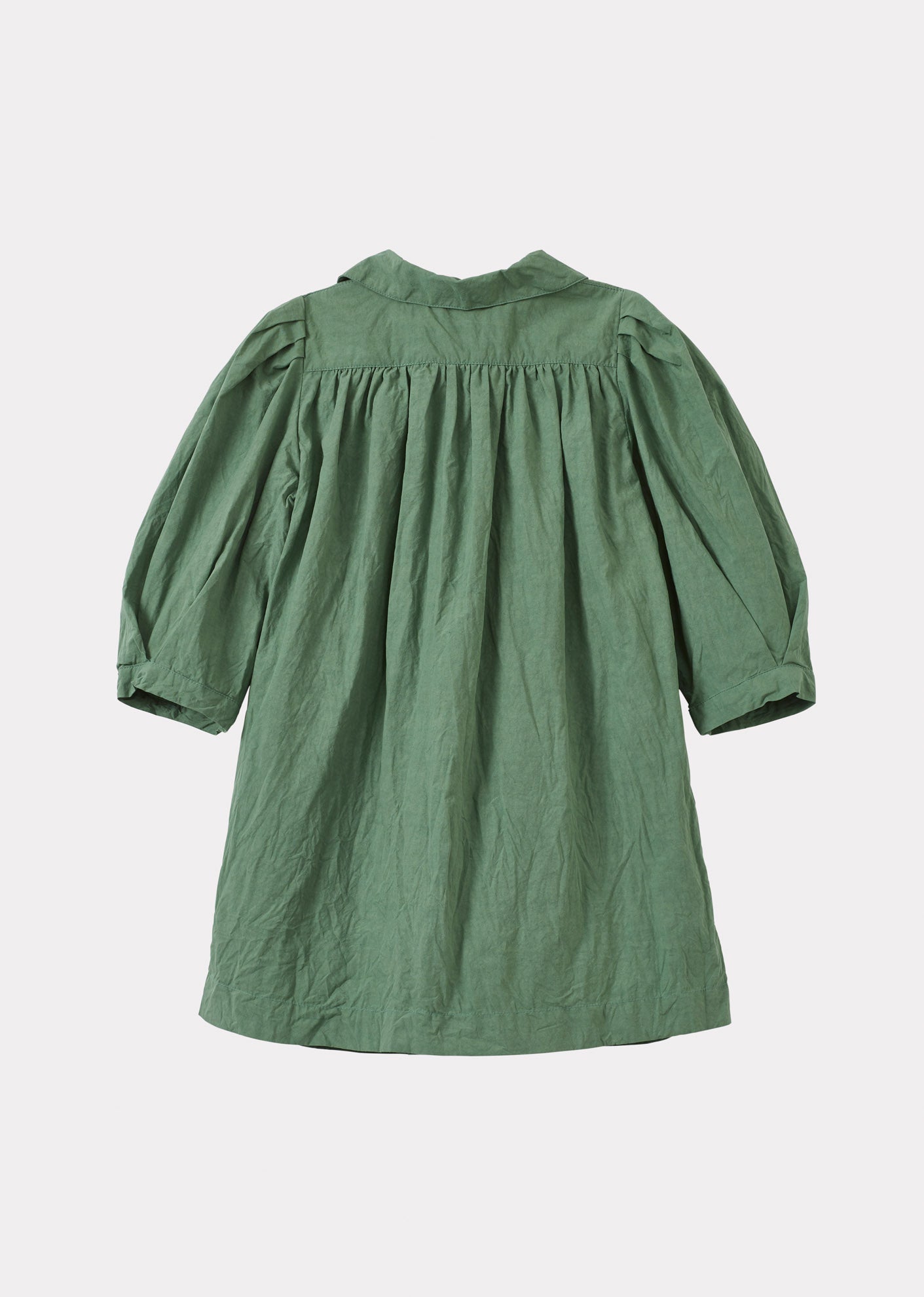 CLARA GIRL'S COTTON DRESS - APPLE GREEN