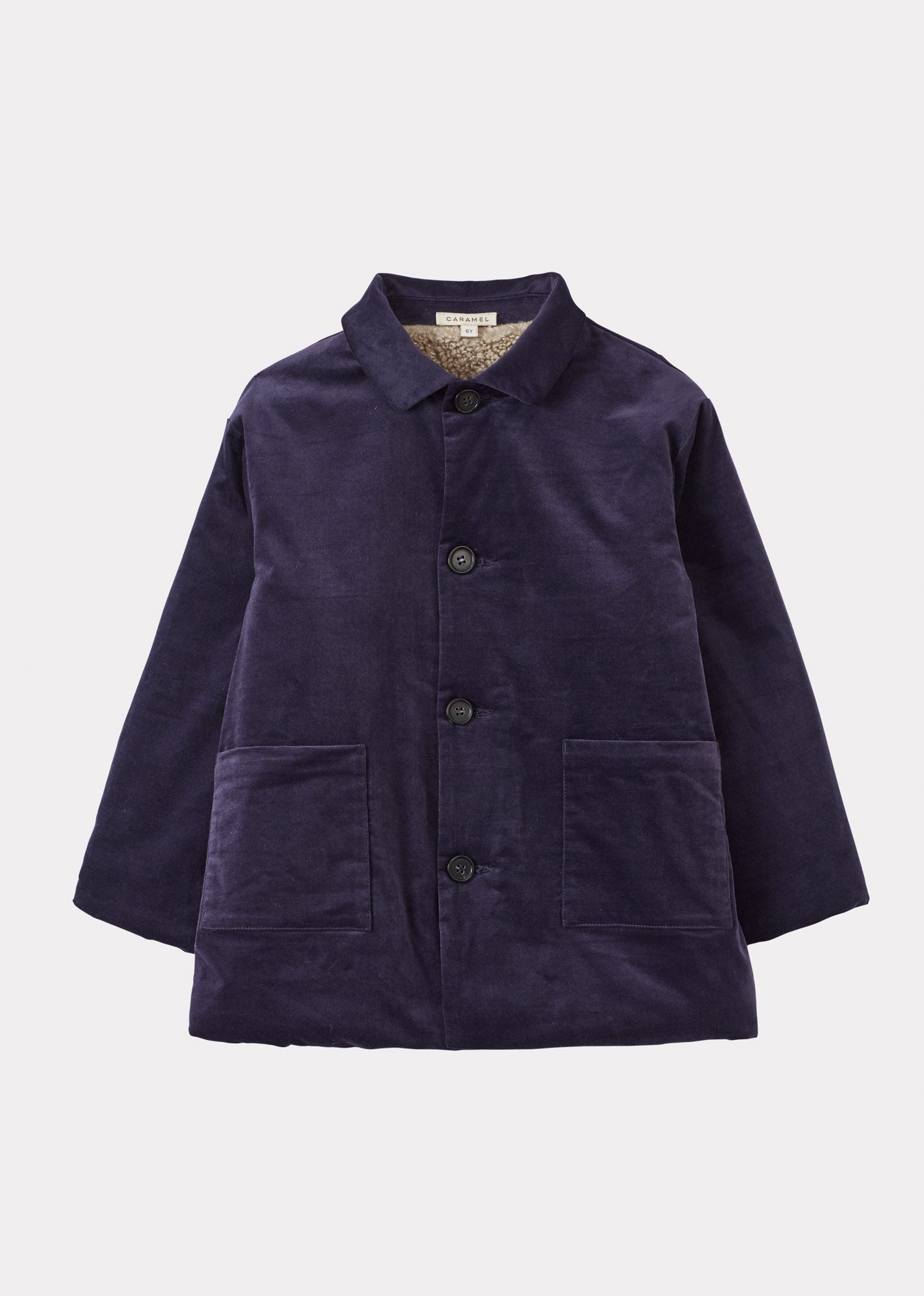 CLOWNFISH CHILDREN'S VELVET JACKET - DEEP PURPLE
