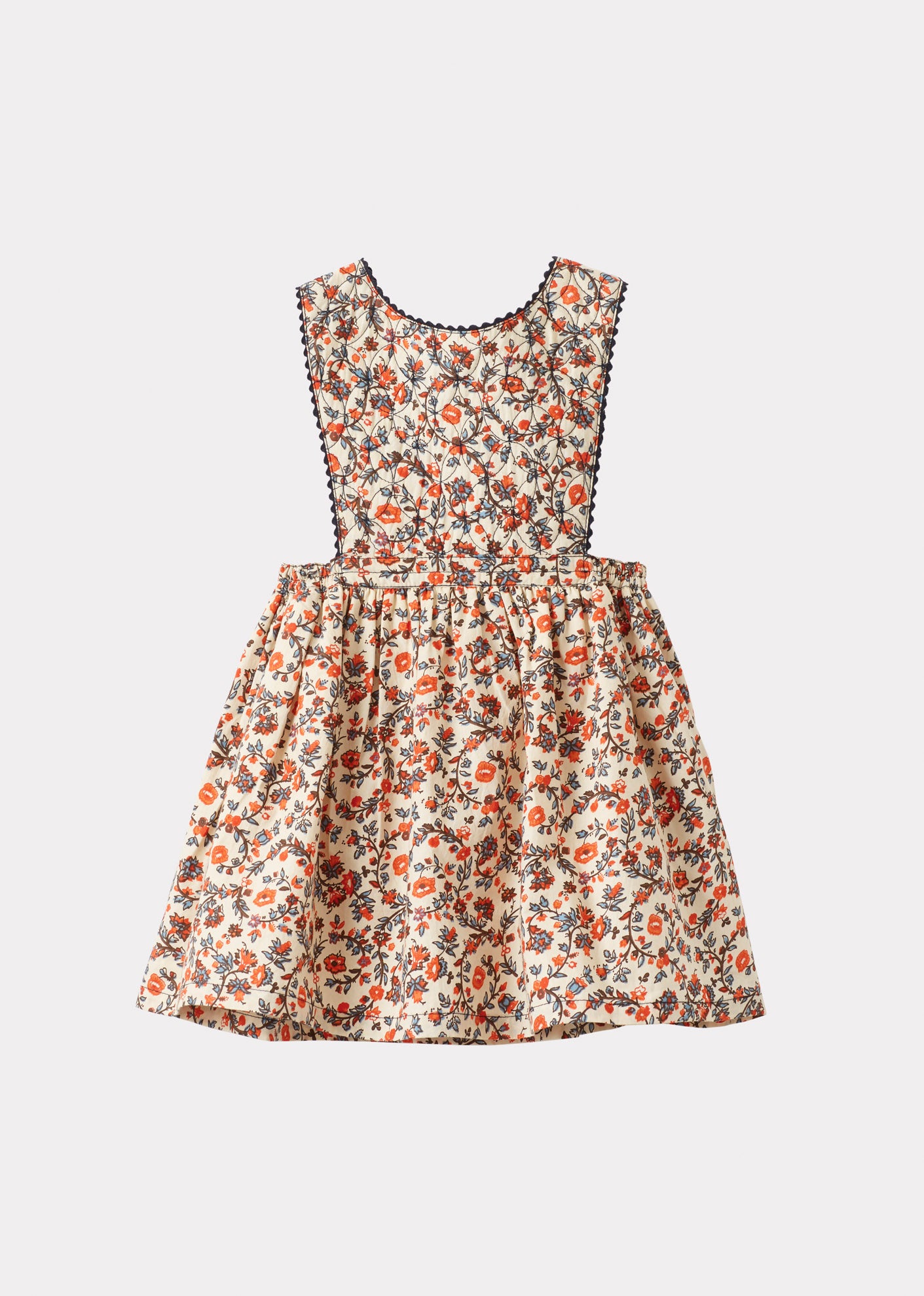 COLIMA BABY DRESS - CREAM FLORAL 3