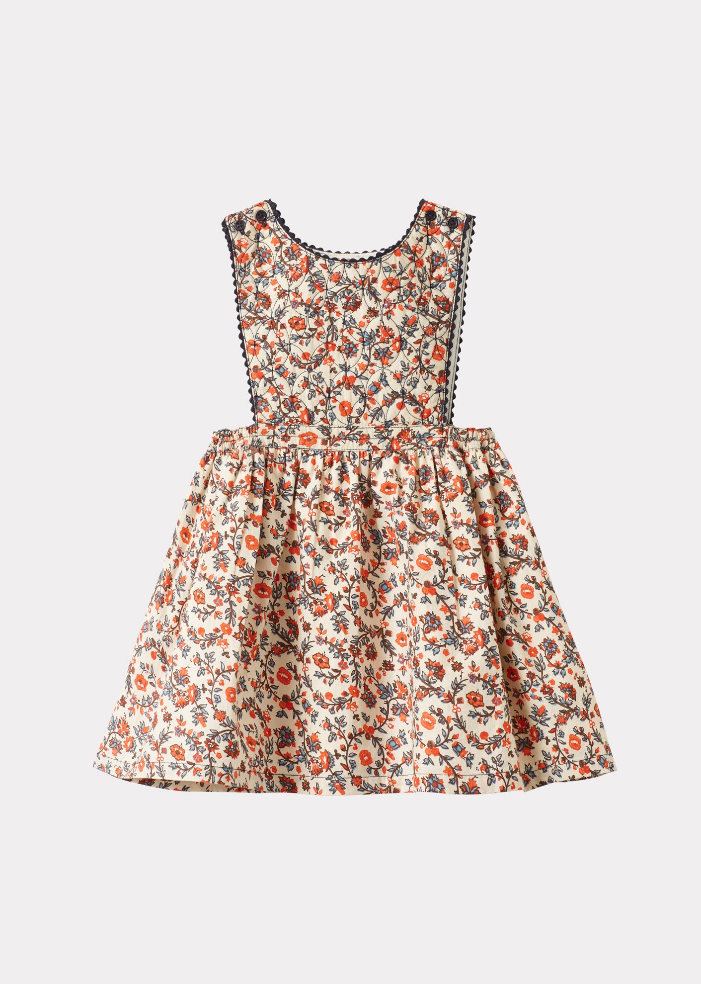 COLIMA BABY DRESS - CREAM FLORAL 1