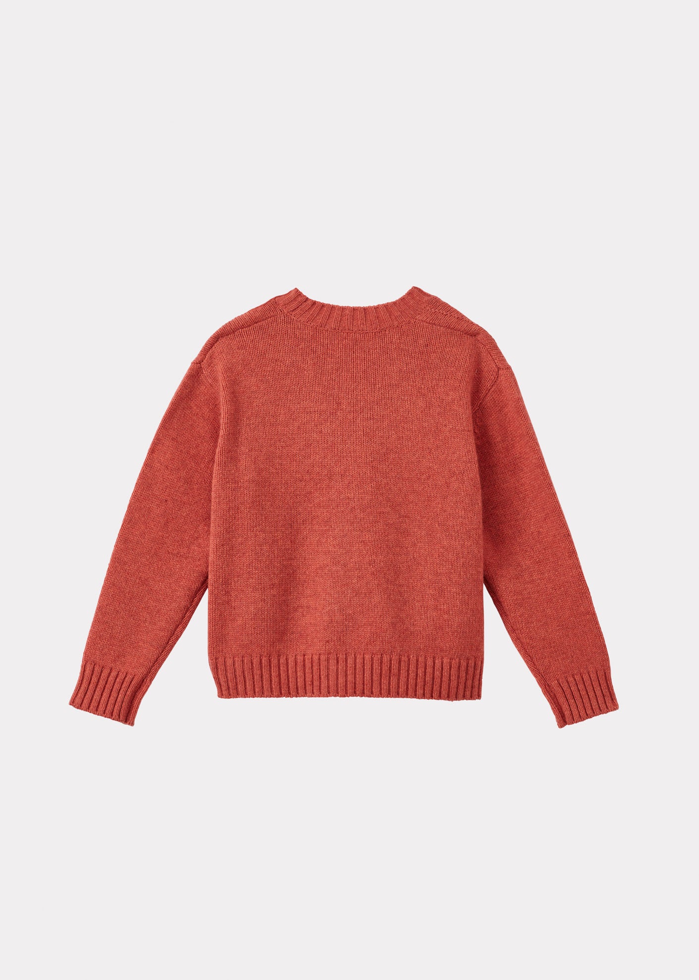 COPPER CHILDREN'S WOOL MIX CARDIGAN - CORAL