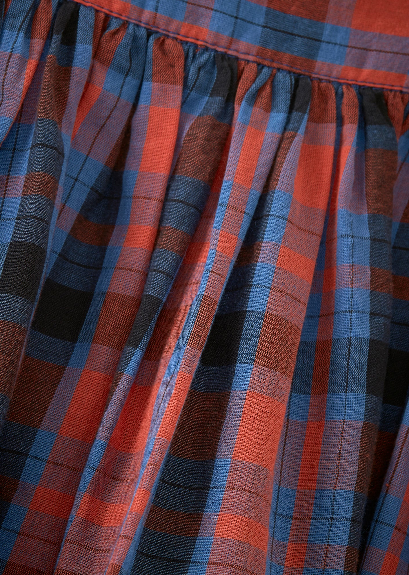 CUMIN SKIRT TEEN - RED/BLUE TARTAN