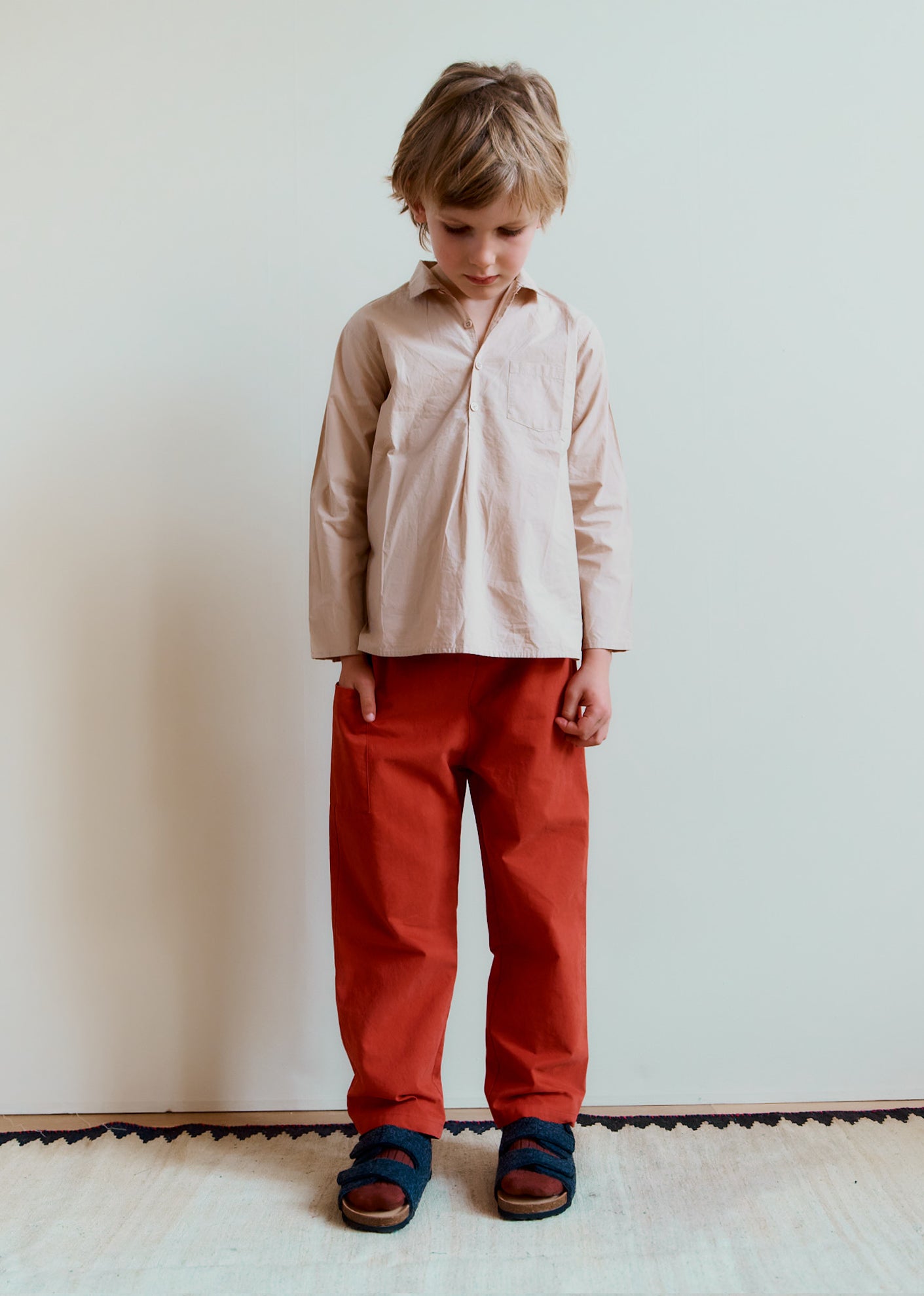 CHESTNUT CHILDREN'S TROUSERS - RUST