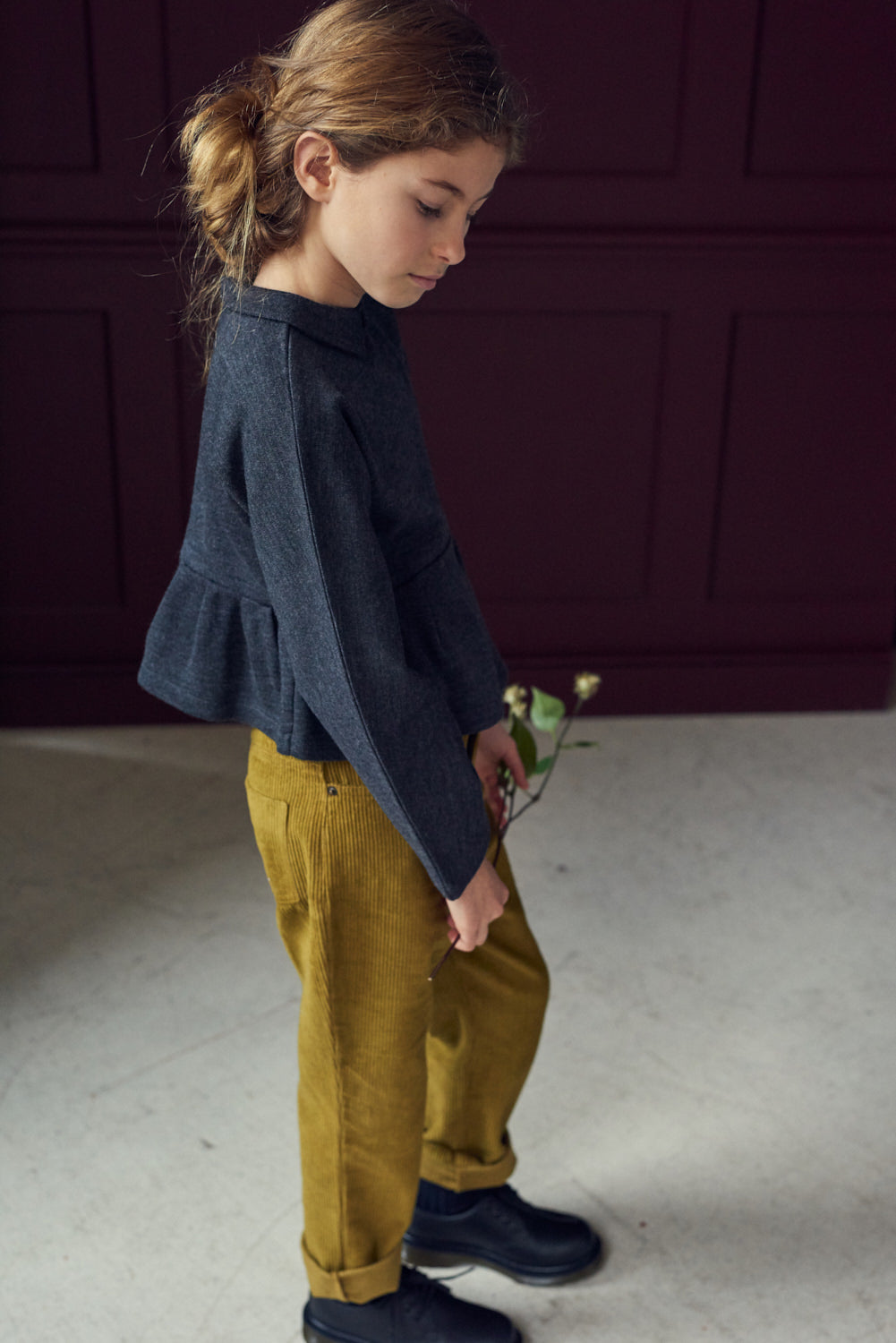 HAWFINCH TOP - DARK GREY