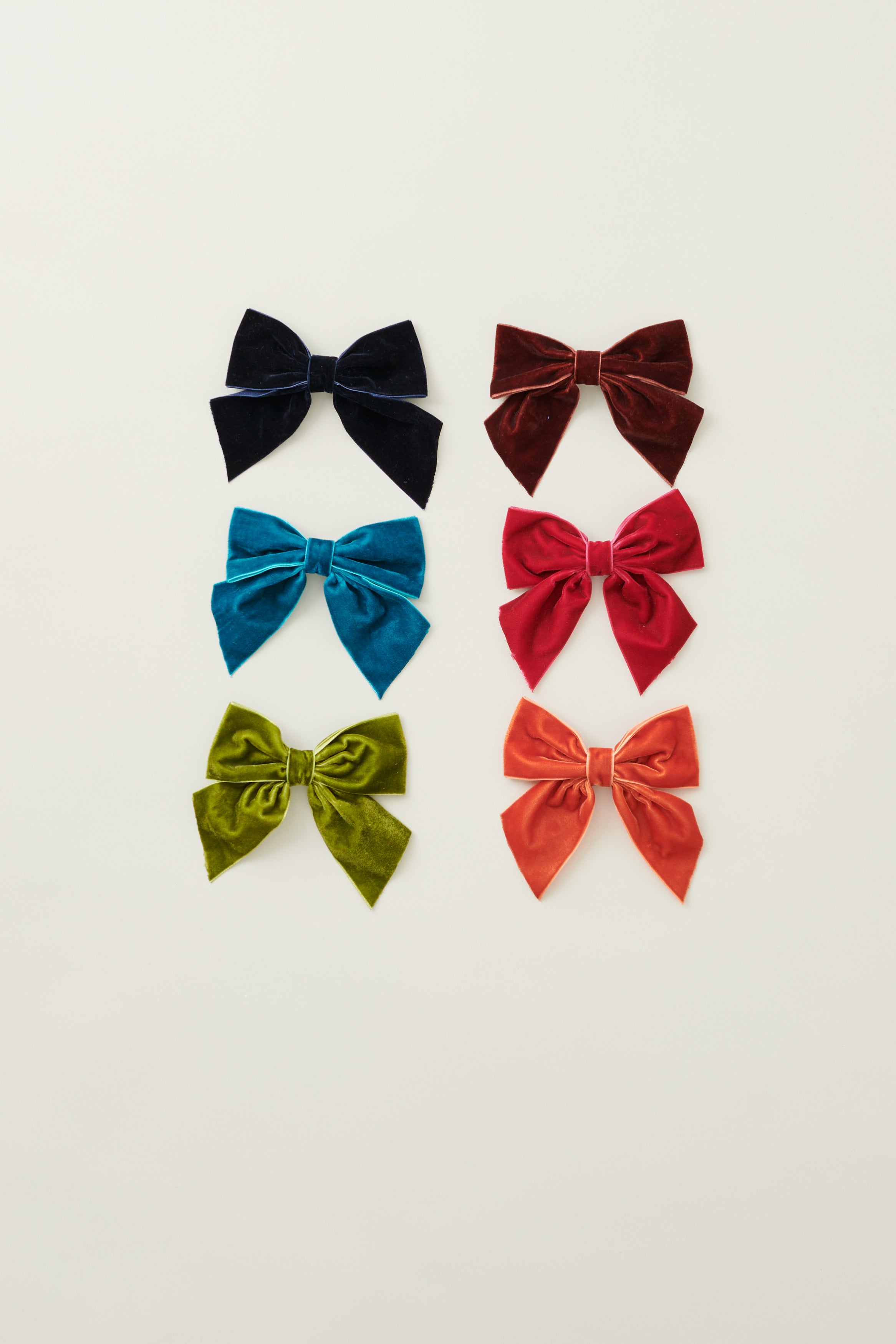 VELVET BOW PARTY HAIRCLIP - MARMALADE