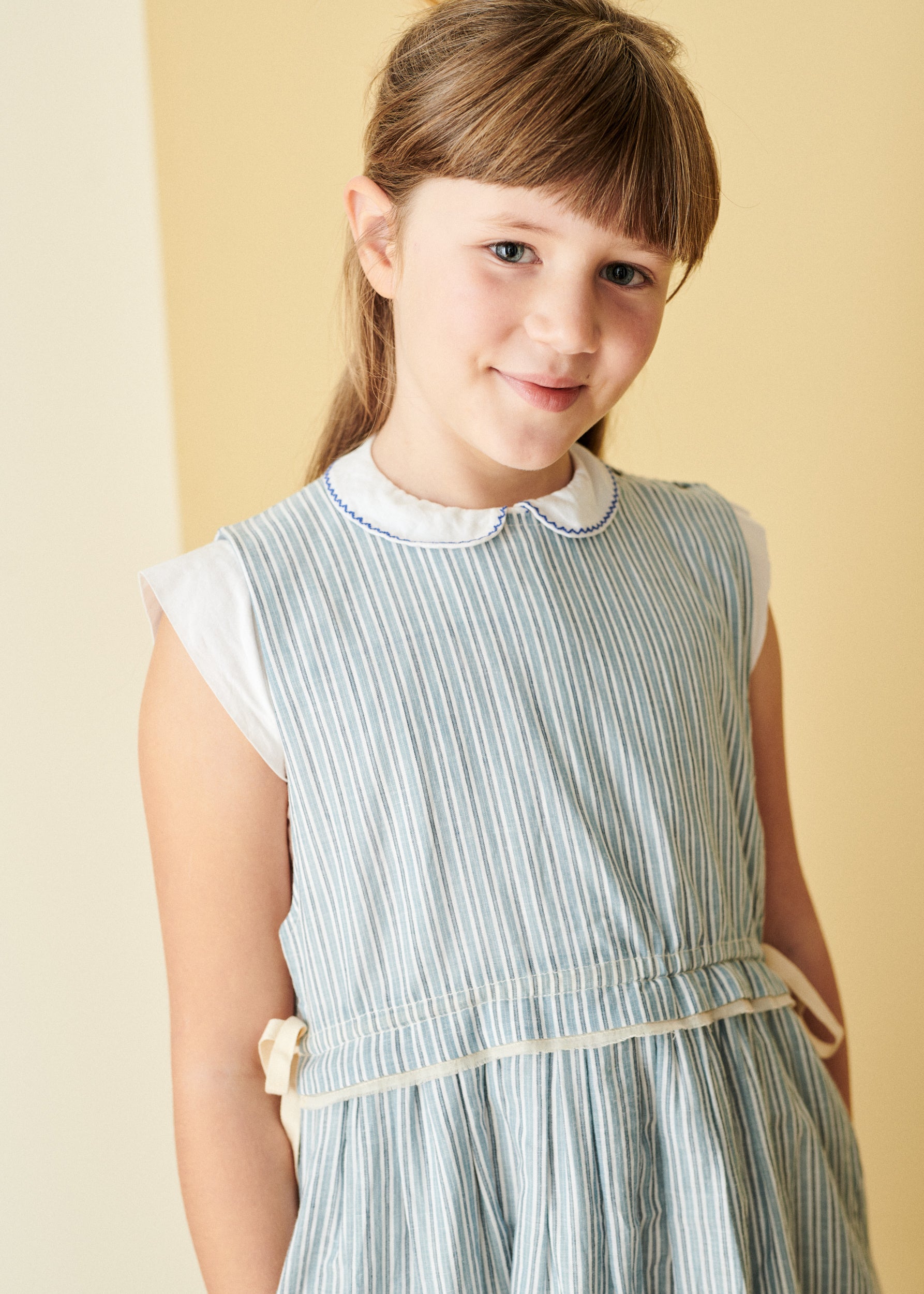LEMONGRASS GIRL'S COTTON TOP - WHITE