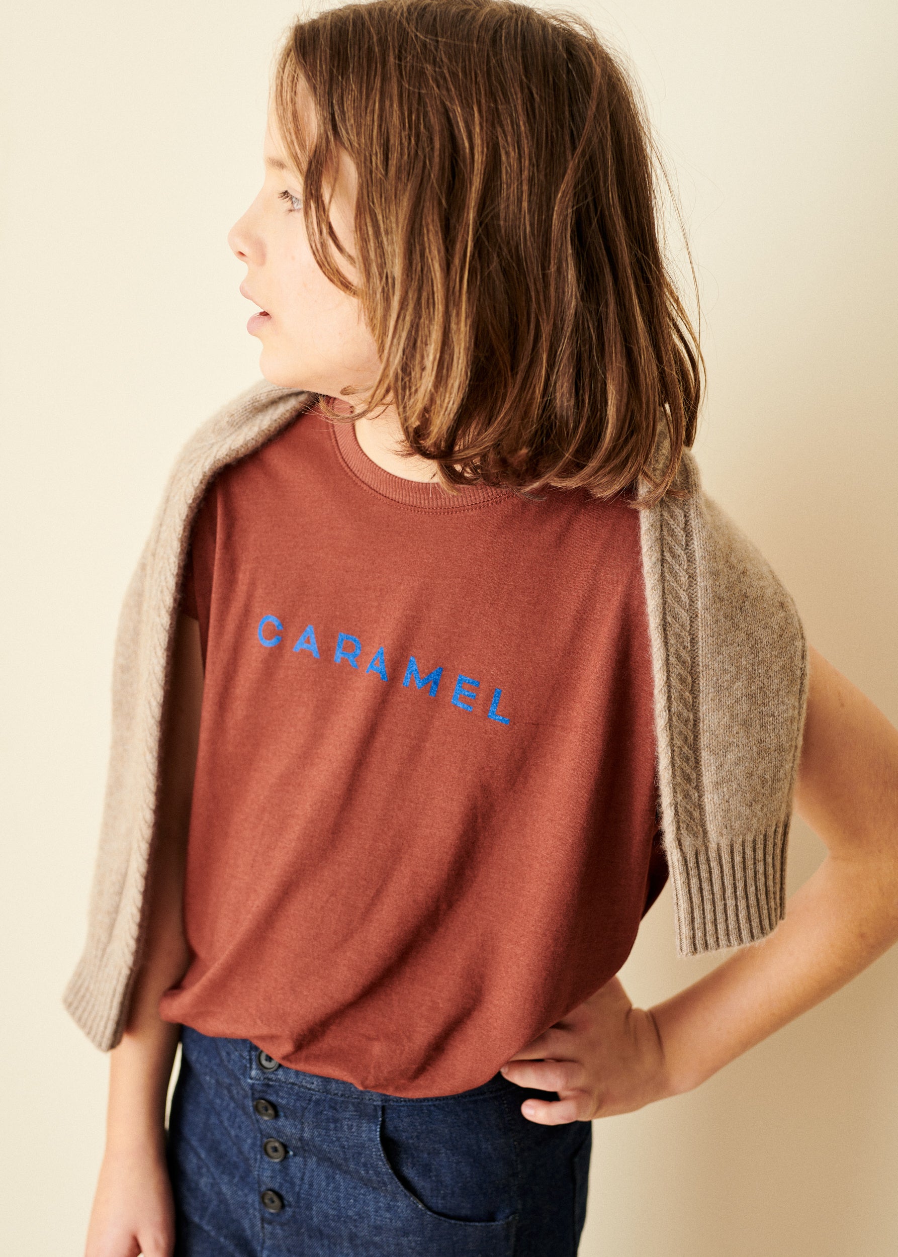 SCOUT CHILDREN'S CASHMERE JUMPER - MINK