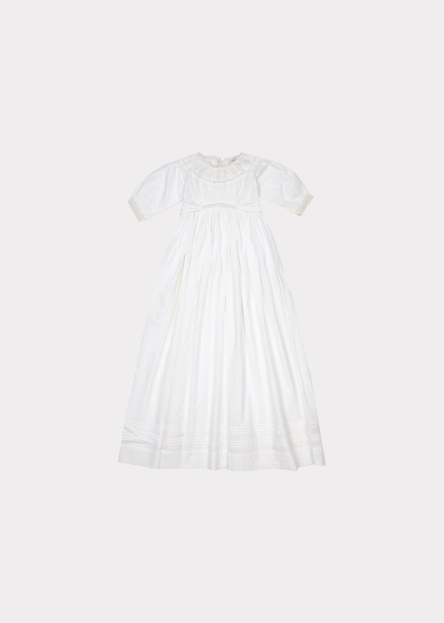 CECILIA DRESS - WHITE LAWN