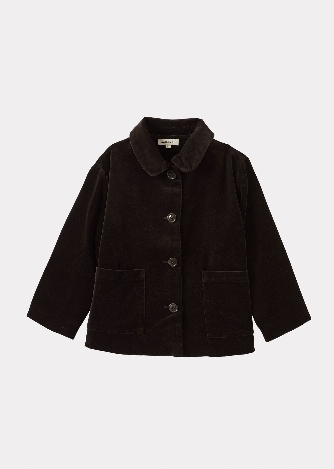 CLOWNFISH CHILDREN'S COTTON VELVET COAT - CHOCOLATE