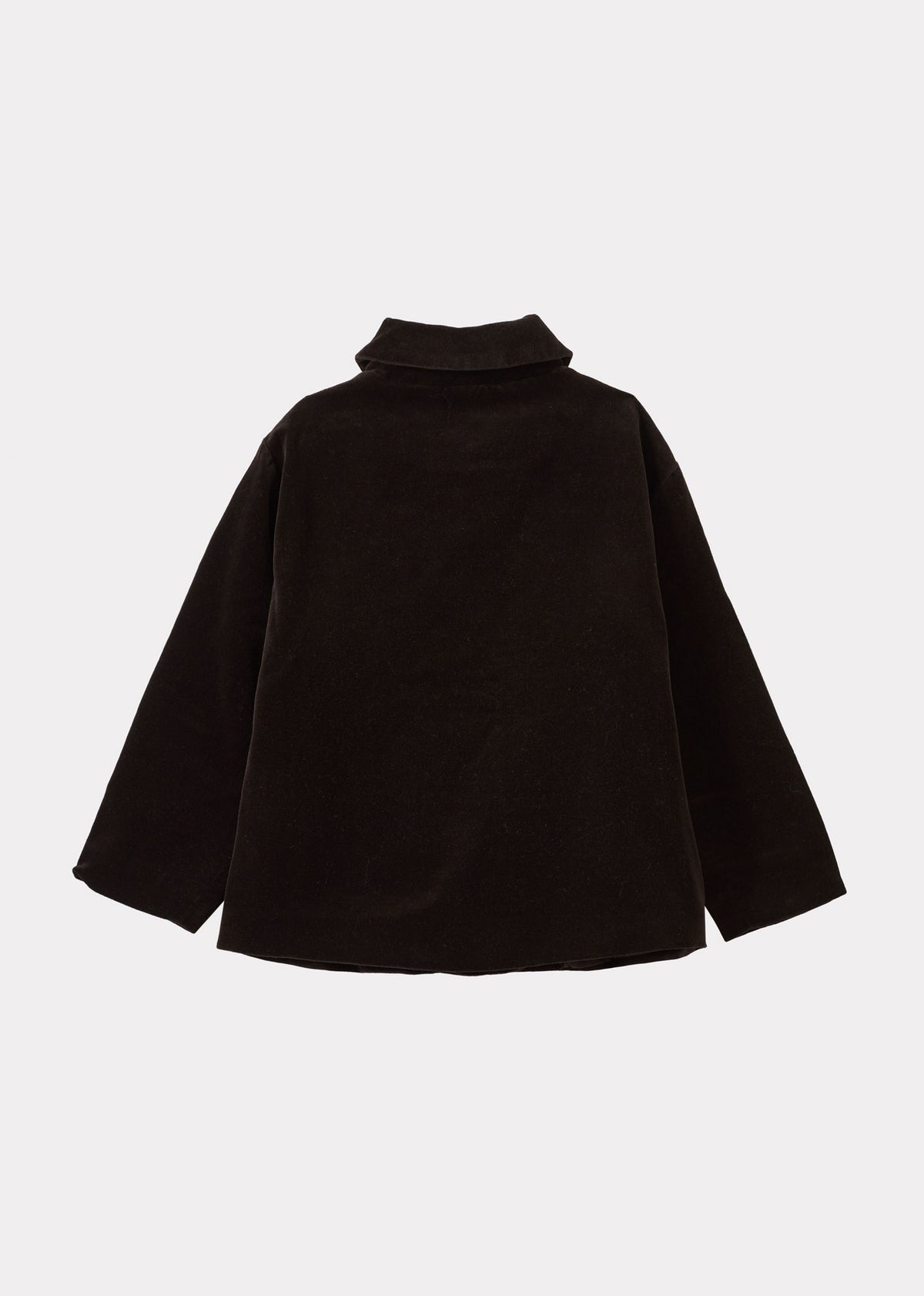 CLOWNFISH CHILDREN'S COTTON VELVET COAT - CHOCOLATE