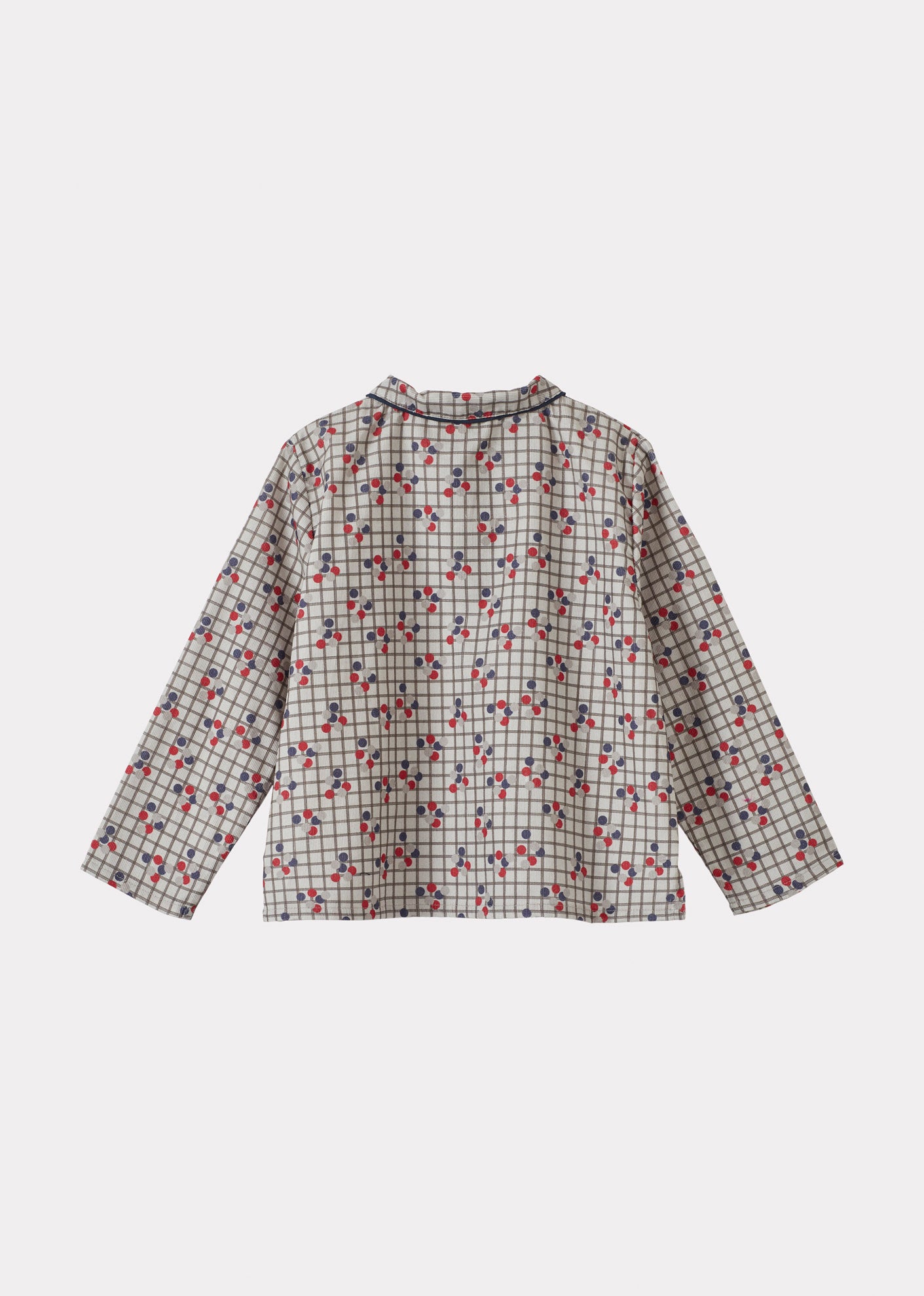 DRAGONFLY CHILDREN'S COTTON SHIRT - DOTTY CHECK