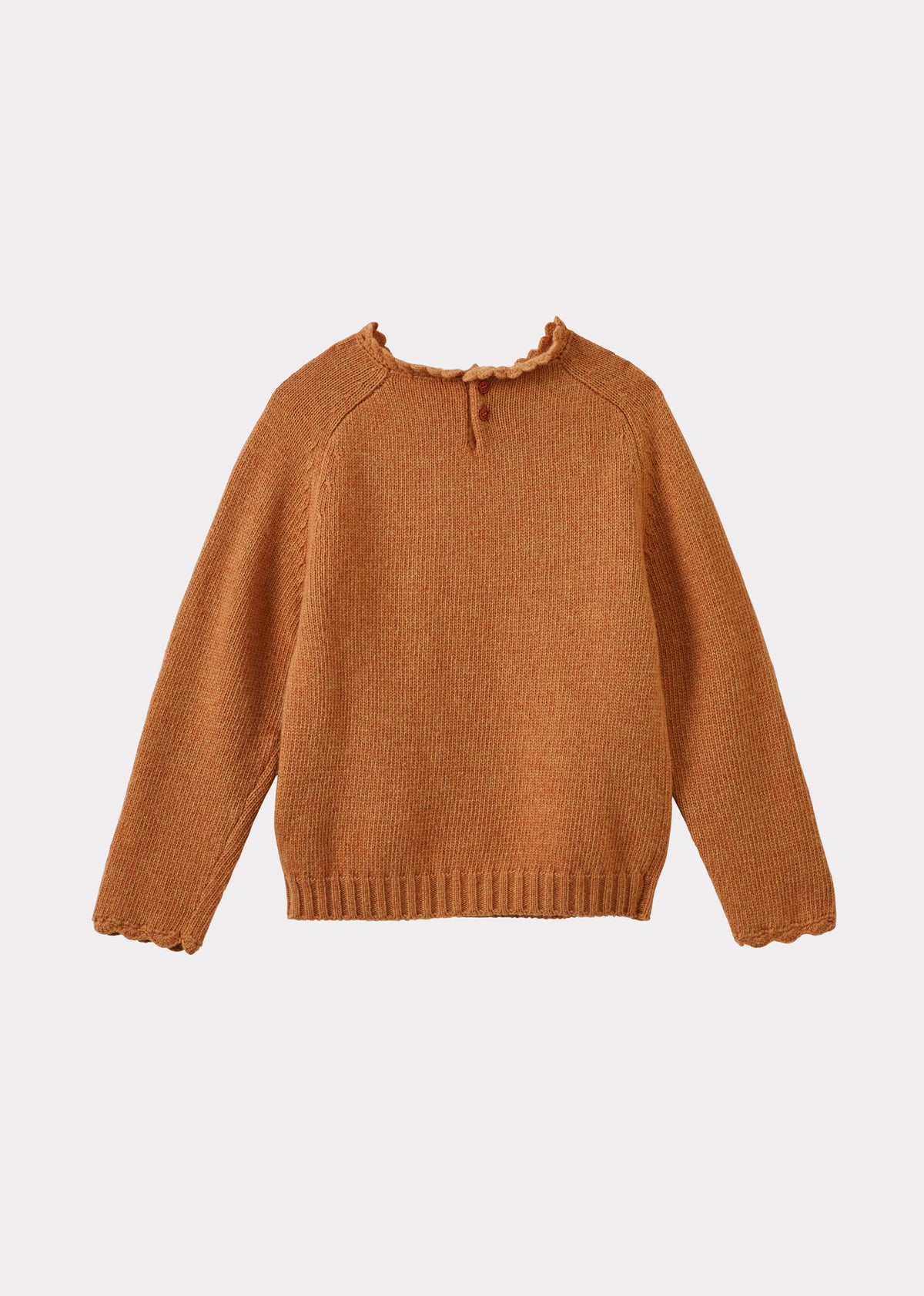 EDITH CHILDREN'S MERINO WOOL JUMPER - APRICOT