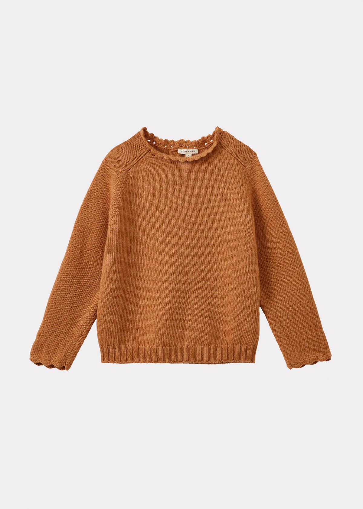 EDITH CHILDREN'S MERINO WOOL JUMPER - APRICOT