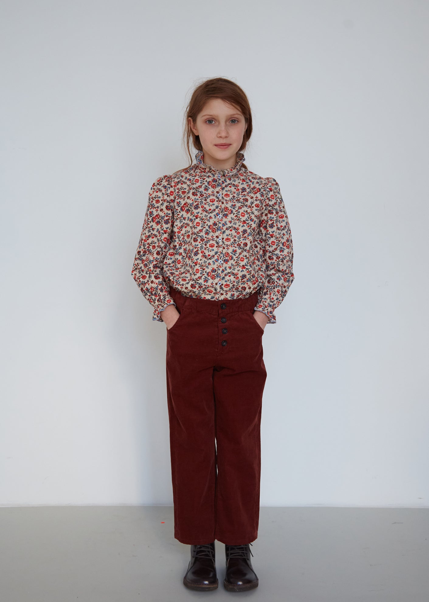 ERODIUM KIDS TROUSER - RUST 1