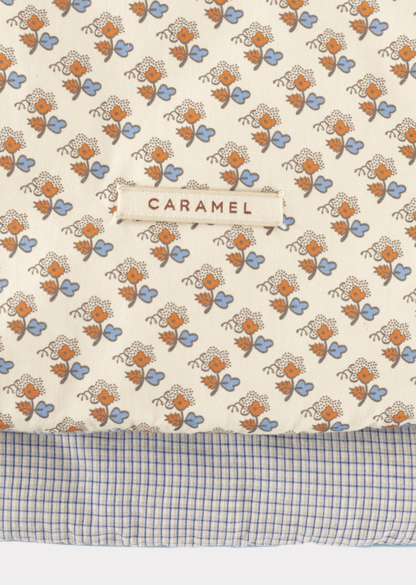 END OF BED TOPPER H23 - CREAM POSY PRINT