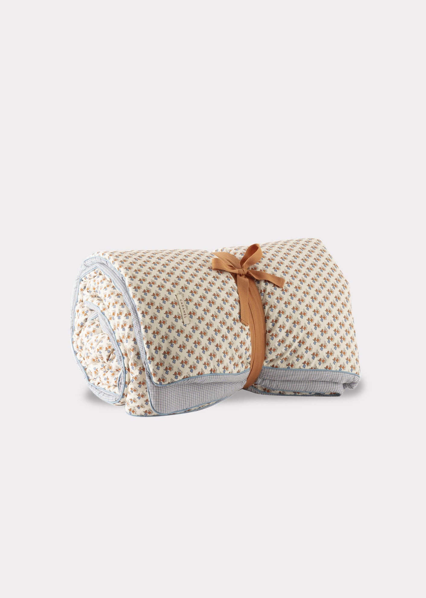 END OF BED TOPPER H23 - CREAM POSY PRINT