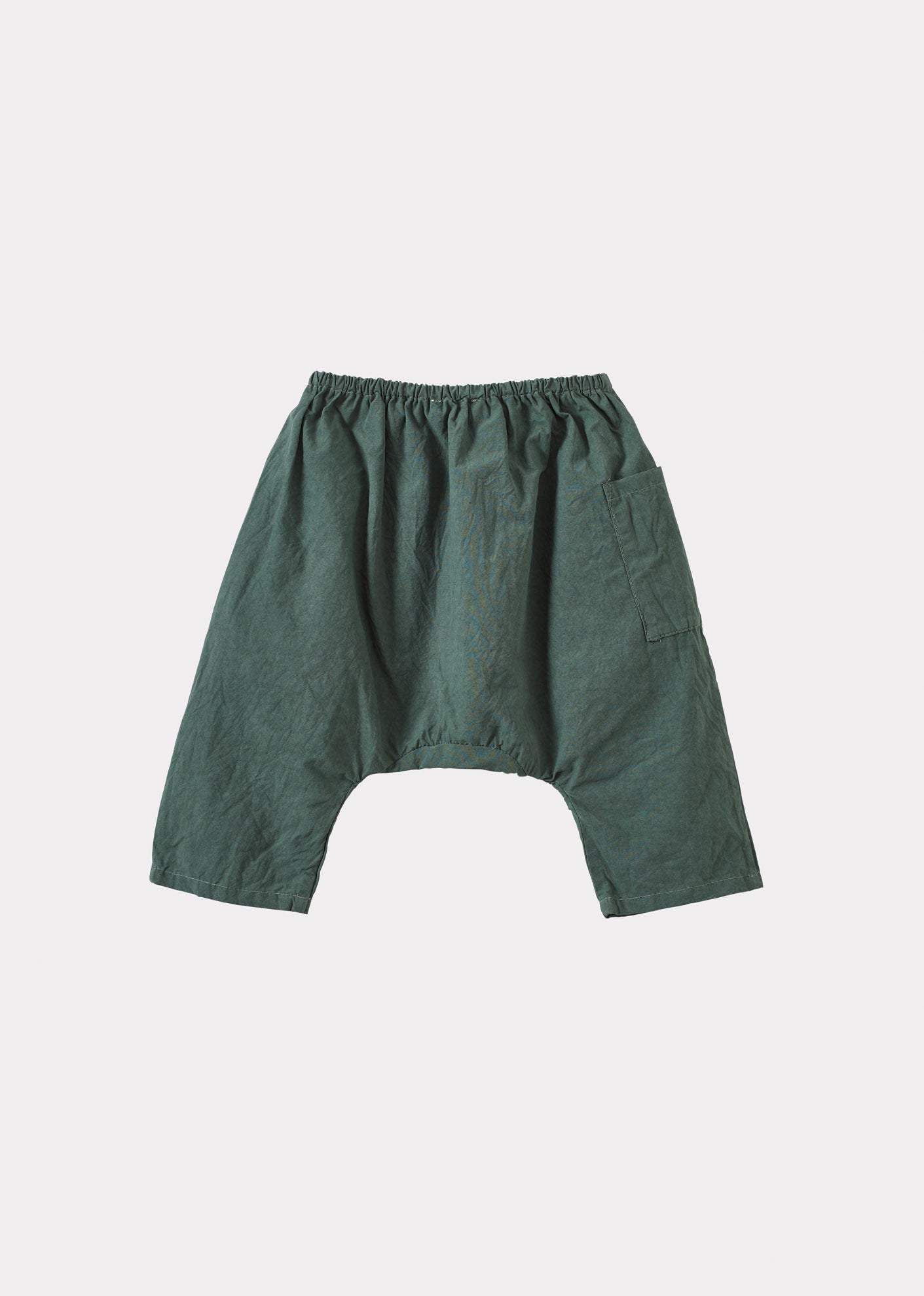 FICUS BABY COTTON TROUSERS - FOREST GREEN