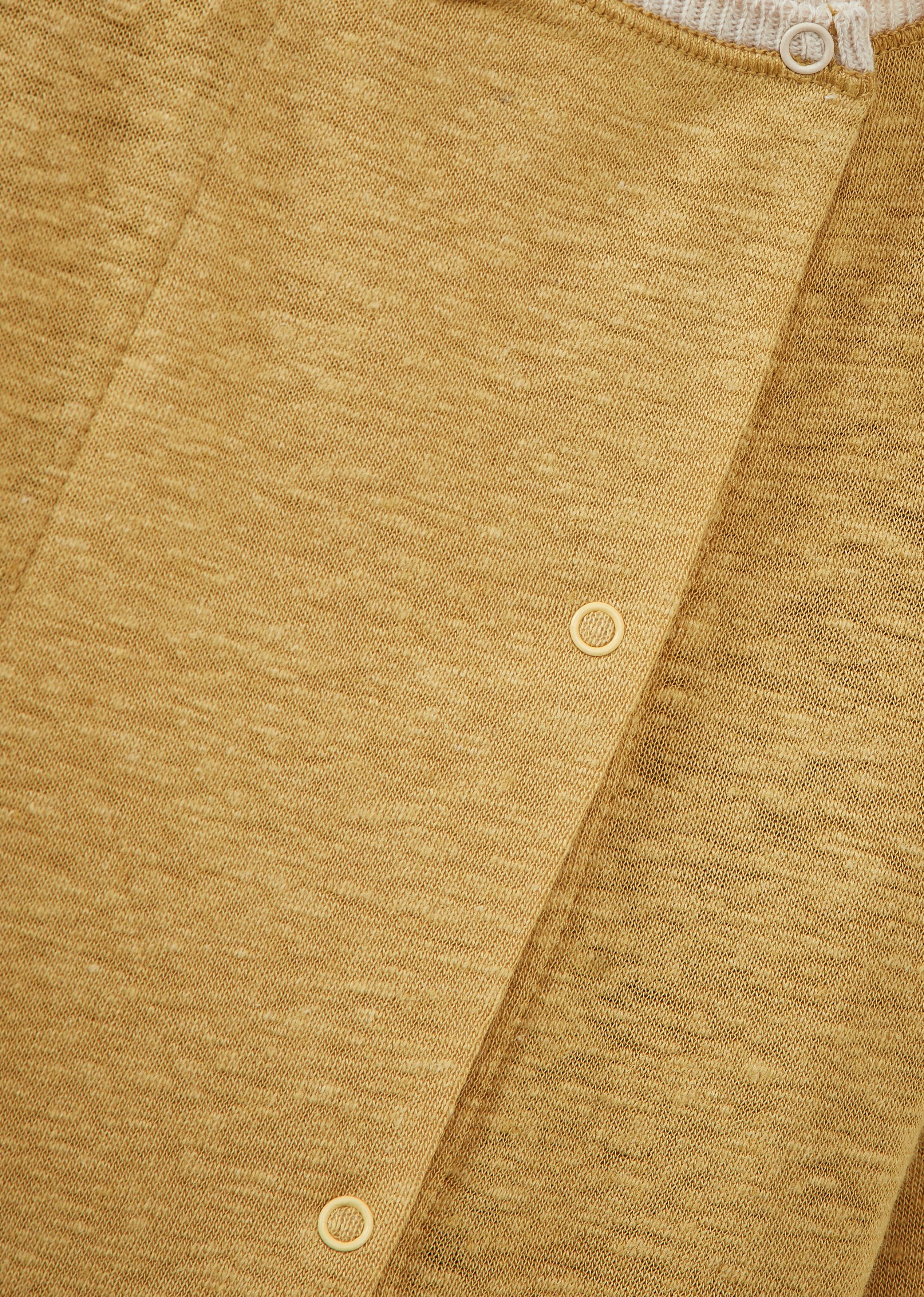 BARNES BABY TOP AND TROUSERS SET - OCHRE