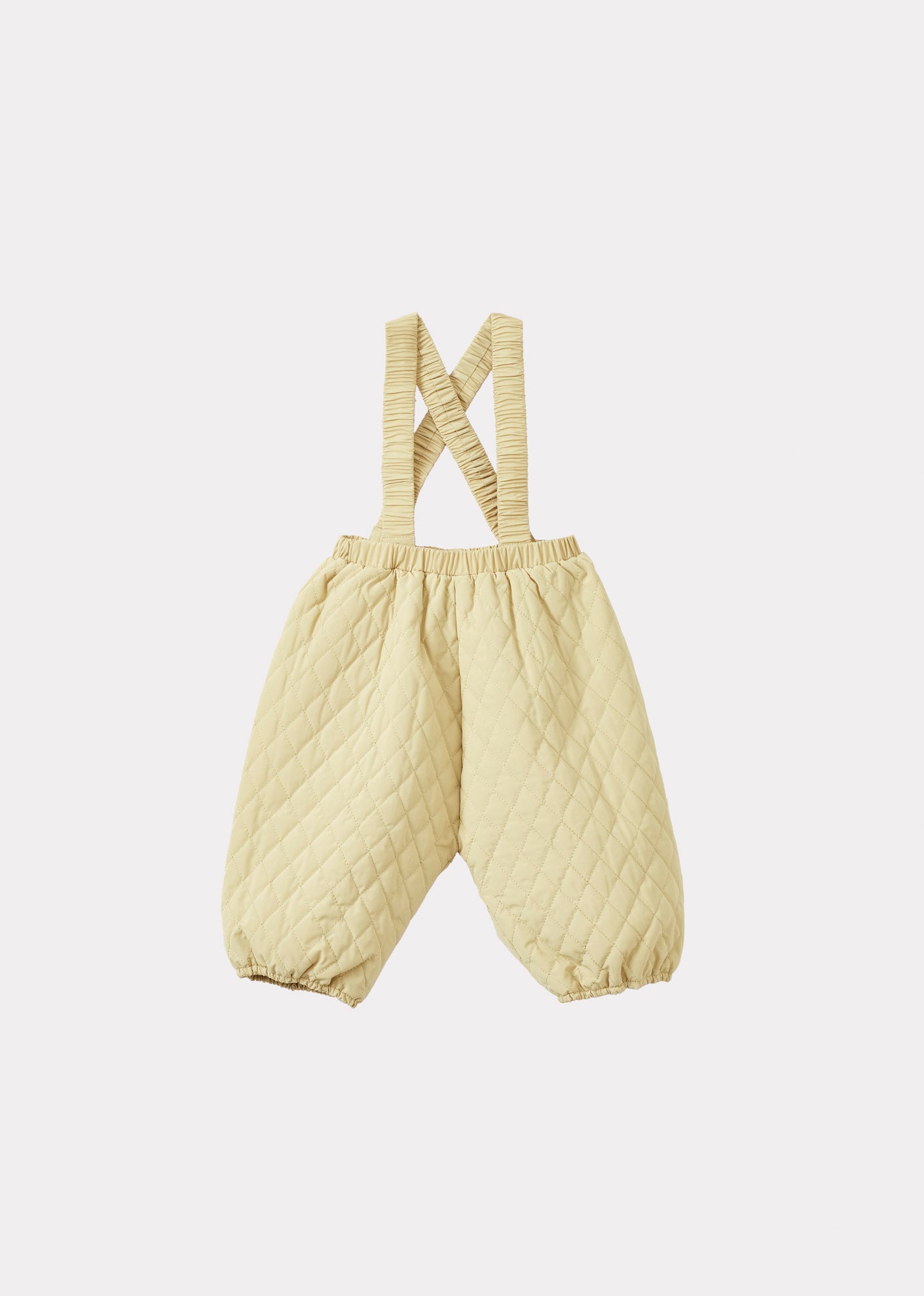 GRAYSON BABY QUILTED TROUSERS - SAND