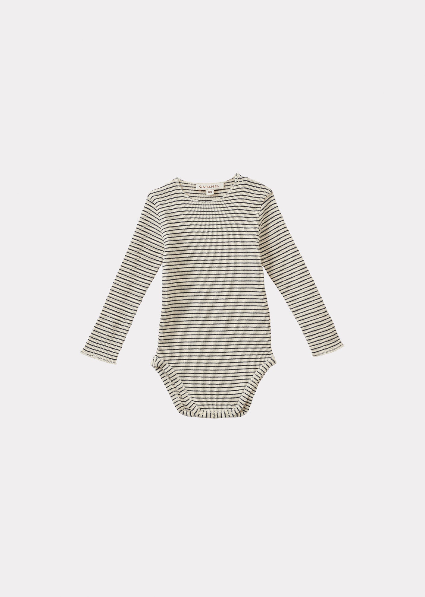 HANAU BABY COTTON ROMPER - NAVY / CREAM