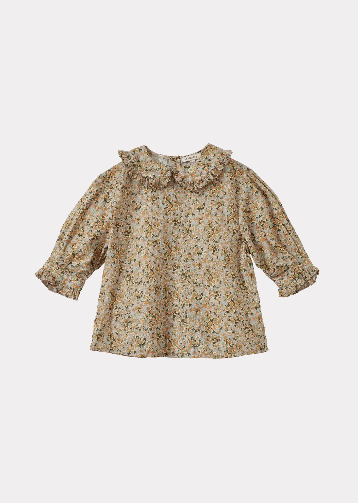 HARPER GIRL'S COTTON BLOUSE - DAISY PRINT