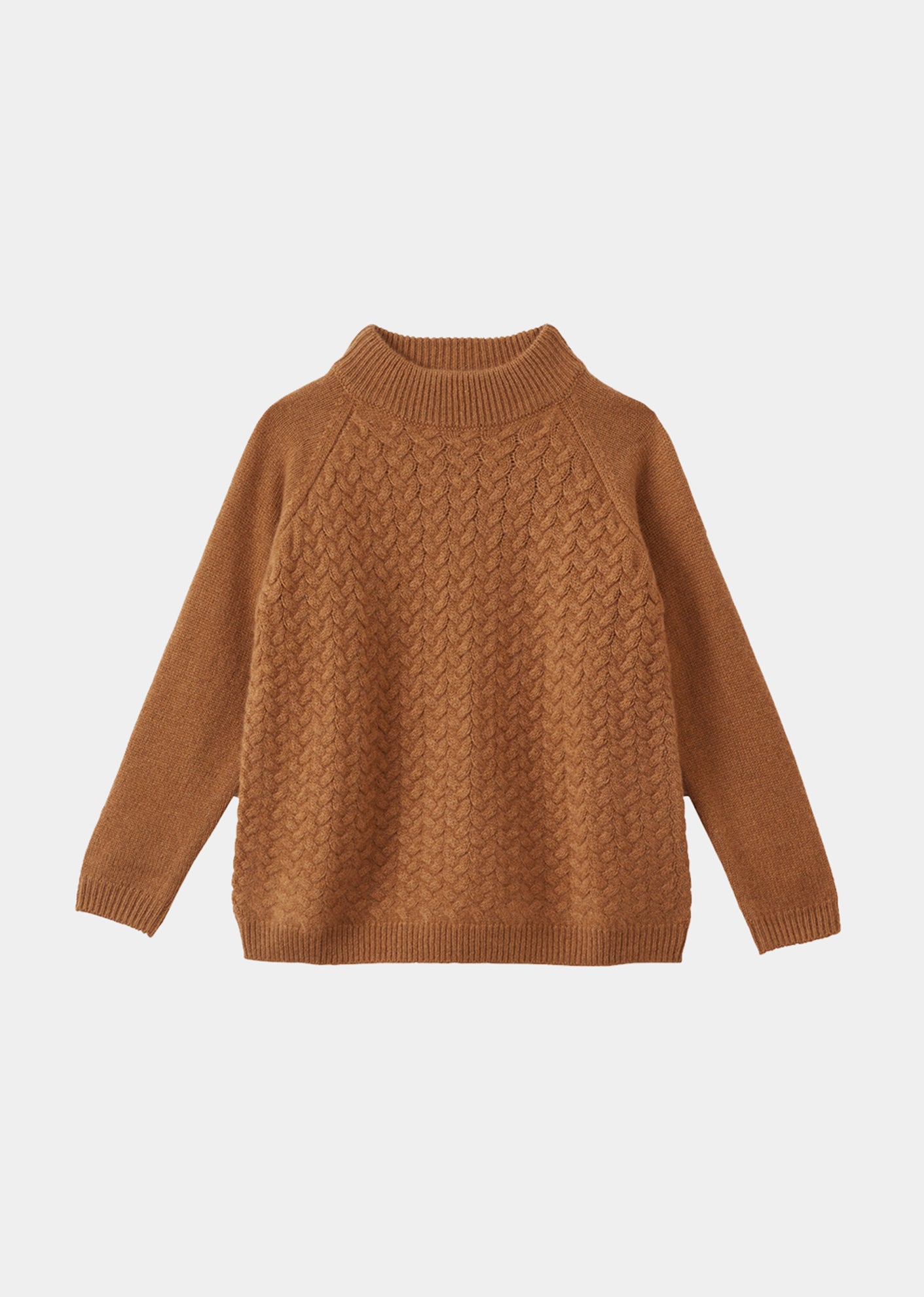 KALER CASHMERE CHILDREN'S JUMPER - TOFFEE