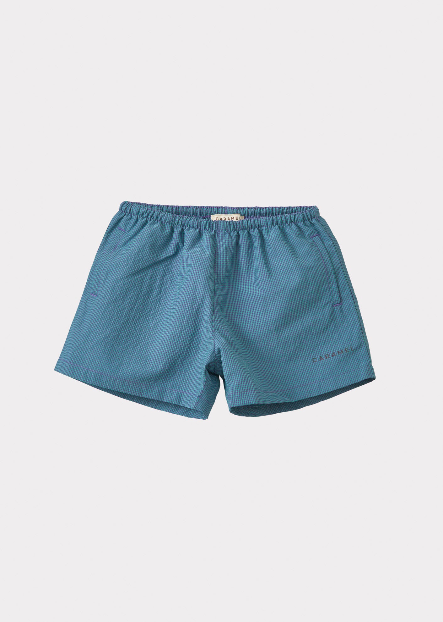 KOHLRABI SWIM SHORTS TEEN - AQUA/PURPLE