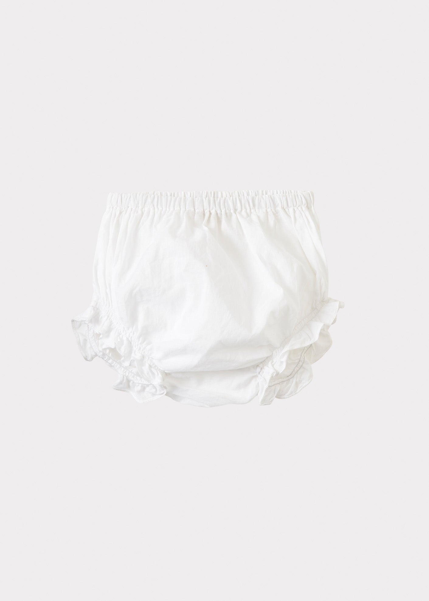 LEMONGRASS BABY COTTON TOP AND BLOOMER SET - WHITE
