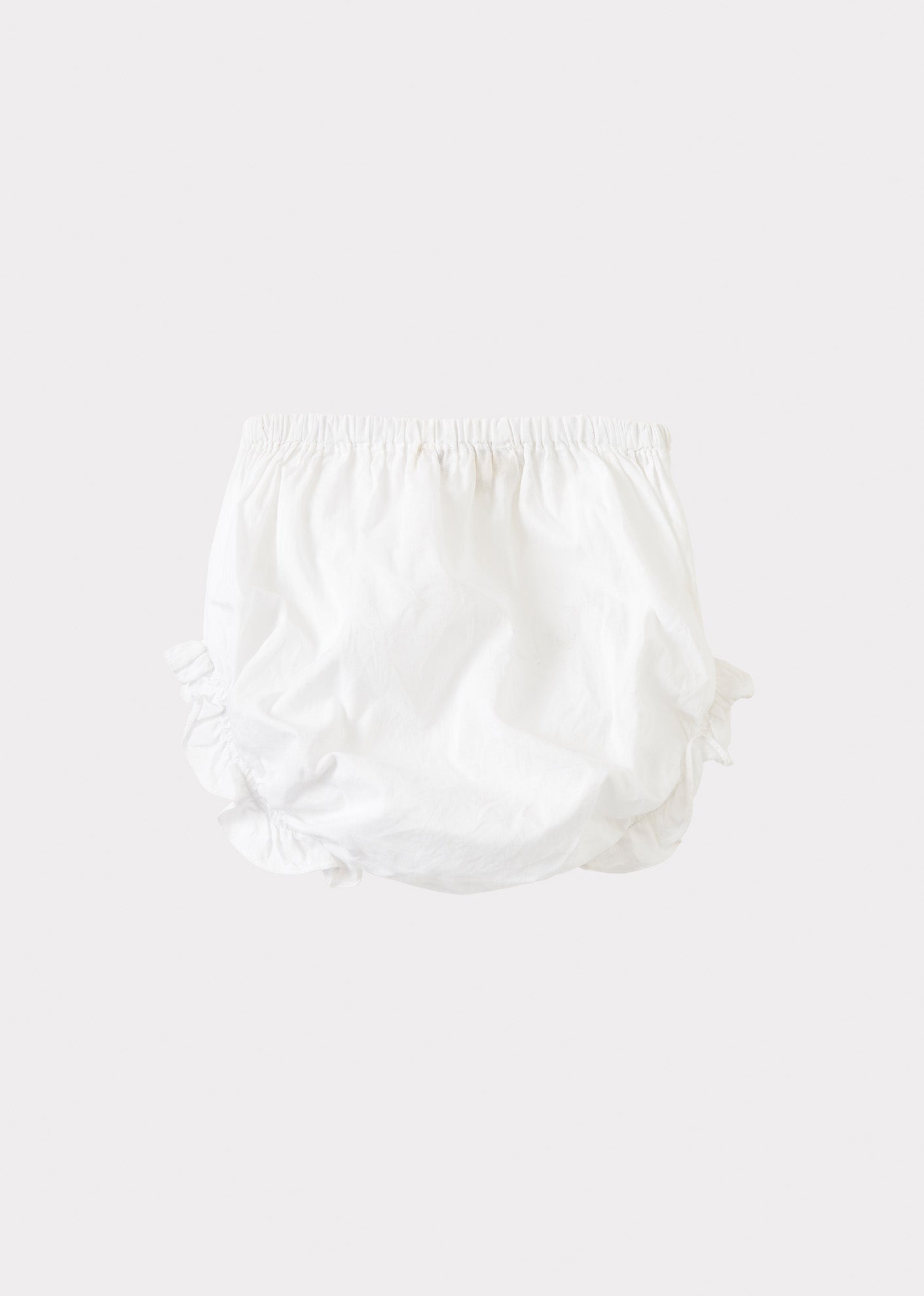LEMONGRASS BABY COTTON TOP AND BLOOMER SET - WHITE