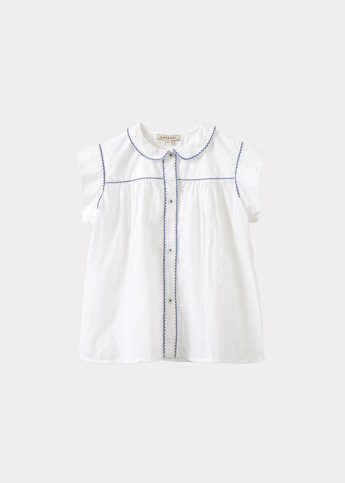 LEMONGRASS GIRL'S COTTON TOP - WHITE