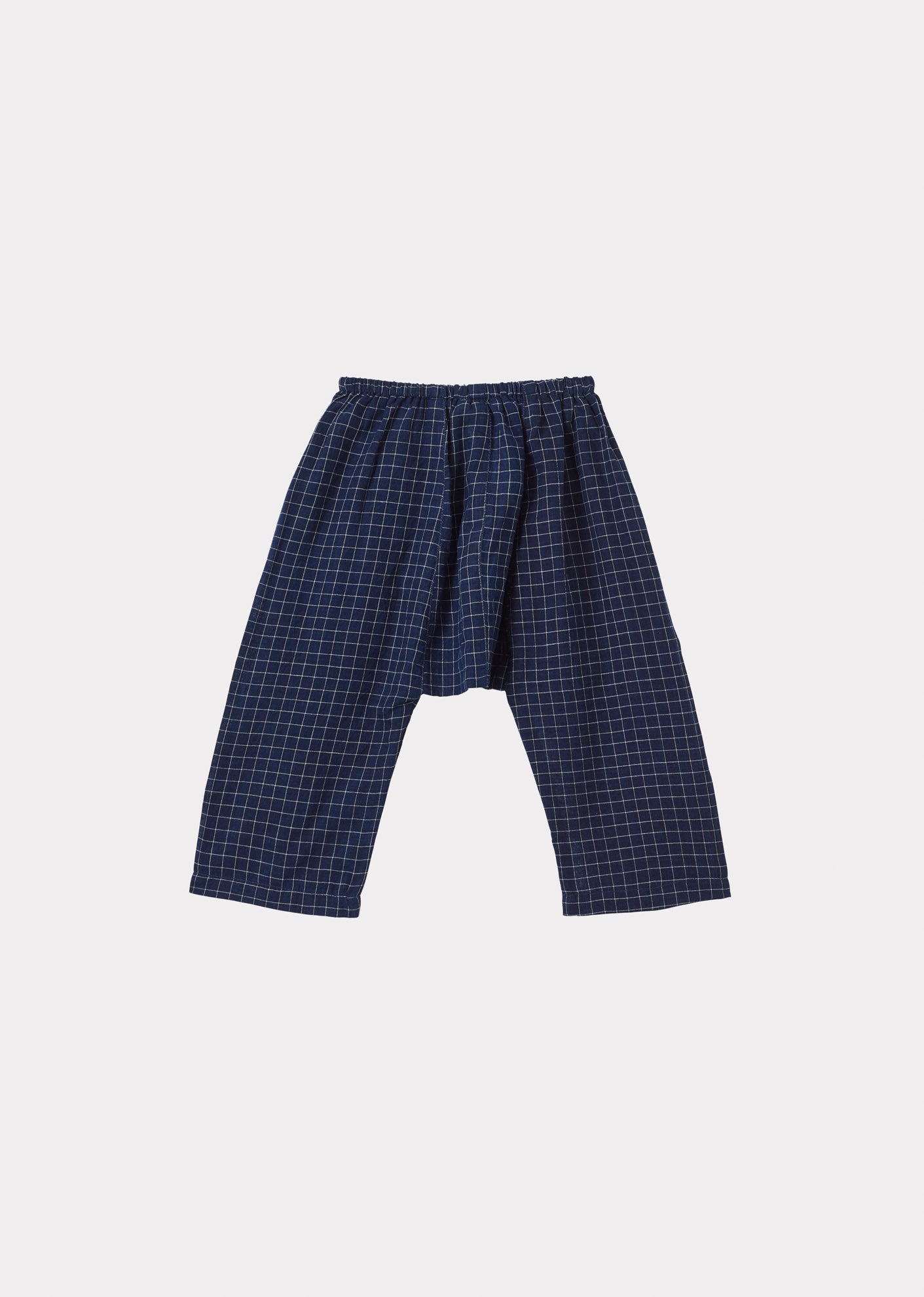 LINUM BABY TROUSERS  - NAVY YARD DYED CHECK