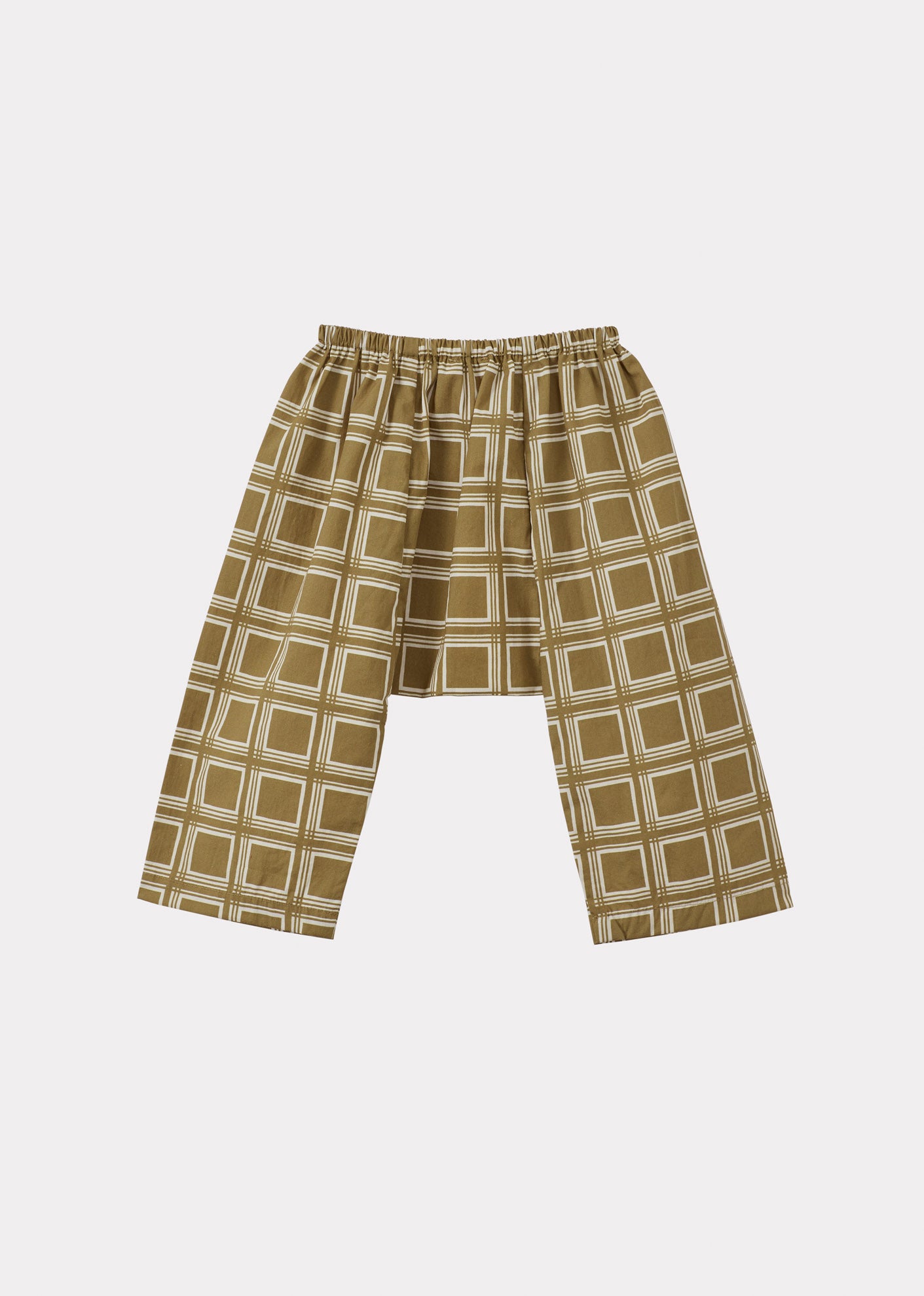 LINUM BABY TROUSERS - BROWN GEO PRINT