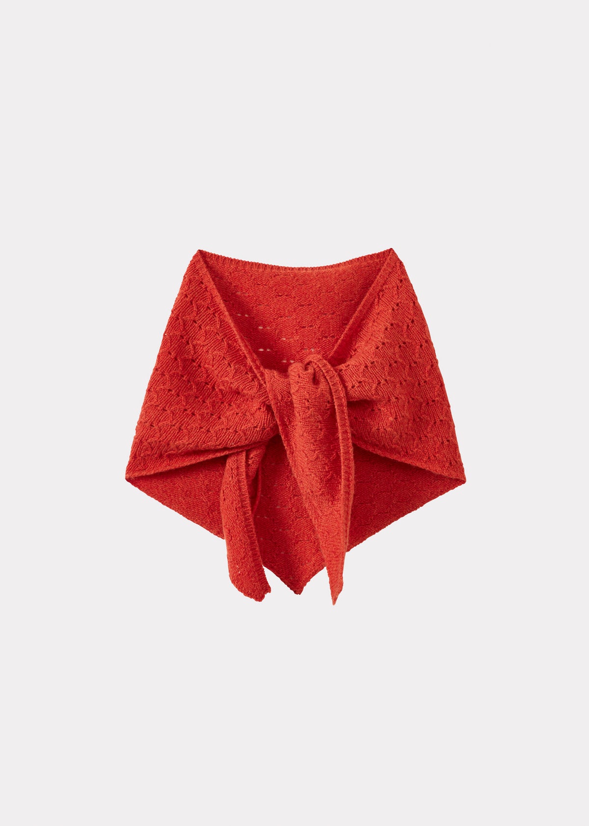 LOTTE CHILDREN'S WOOL POINTELLE SCARF - MARIGOLD