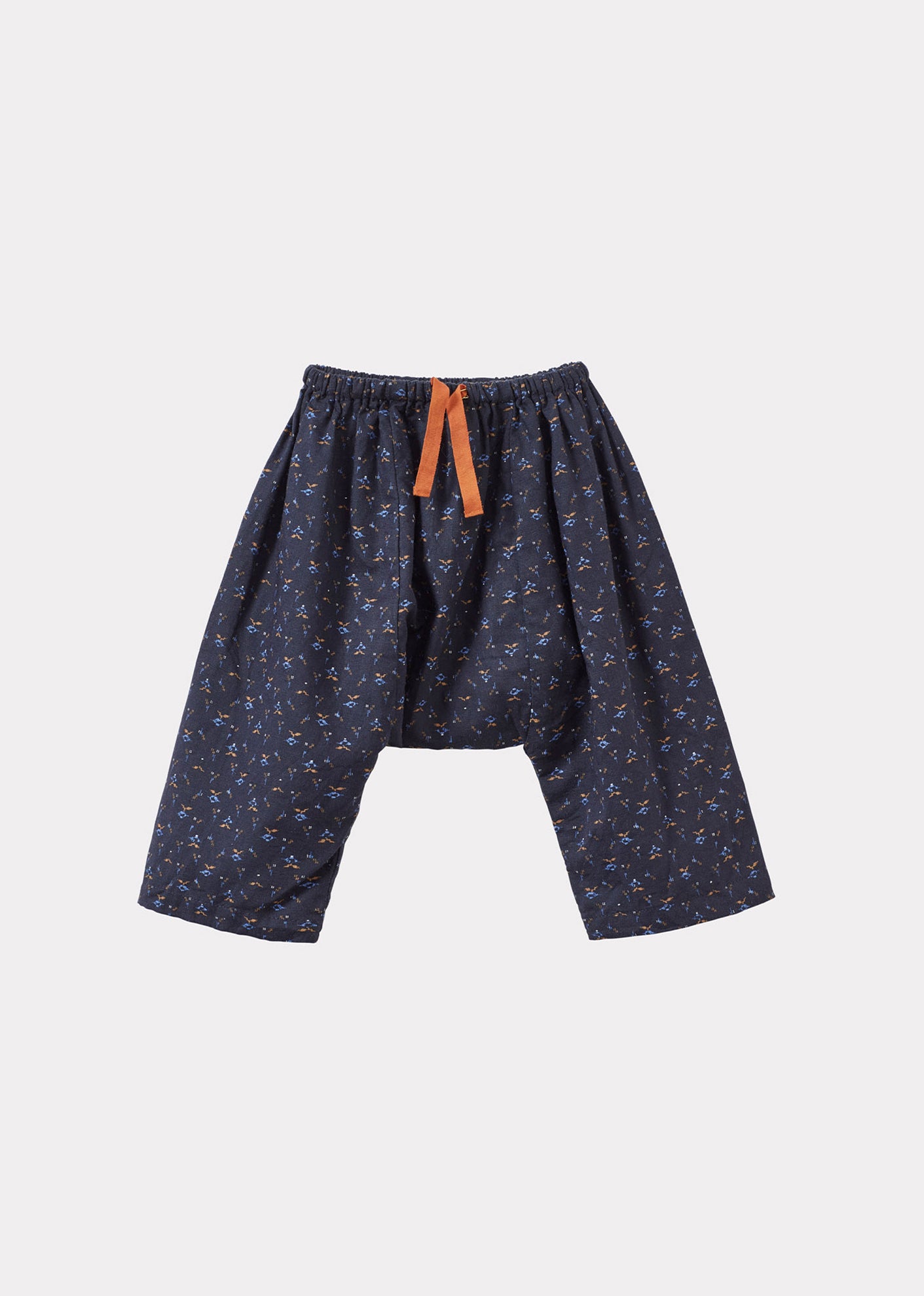 BLACKBIRD BABY COTTON AND LINEN TOP AND TROUSERS SET - PIXEL PRINT