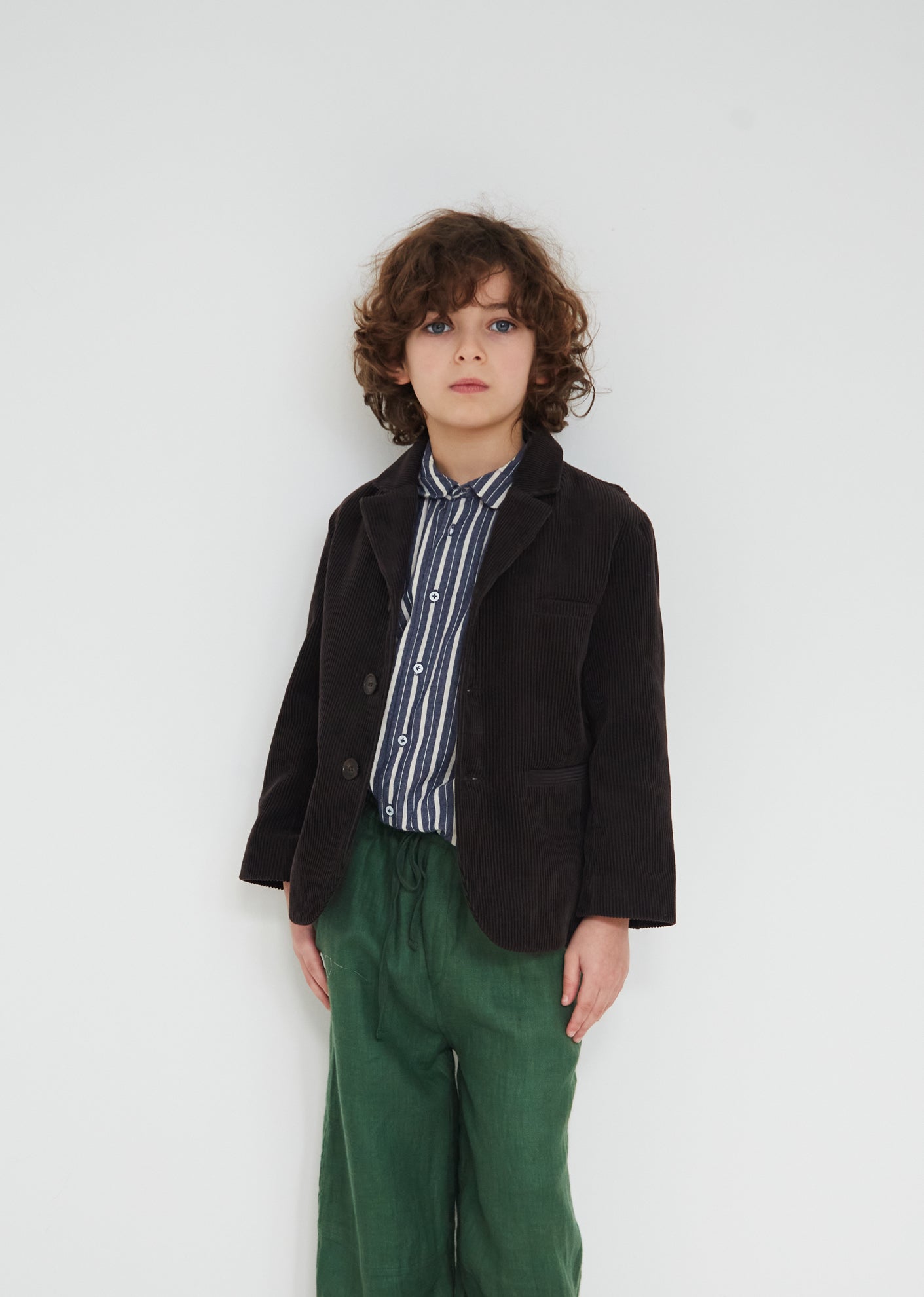 MAGPIE KIDS BLAZER - DARK CHOCOLATE 2