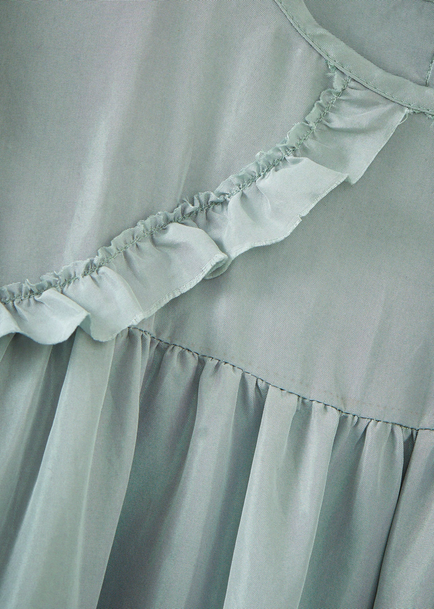 MARTA GIRL'S SILK DRESS - MIST BLUE