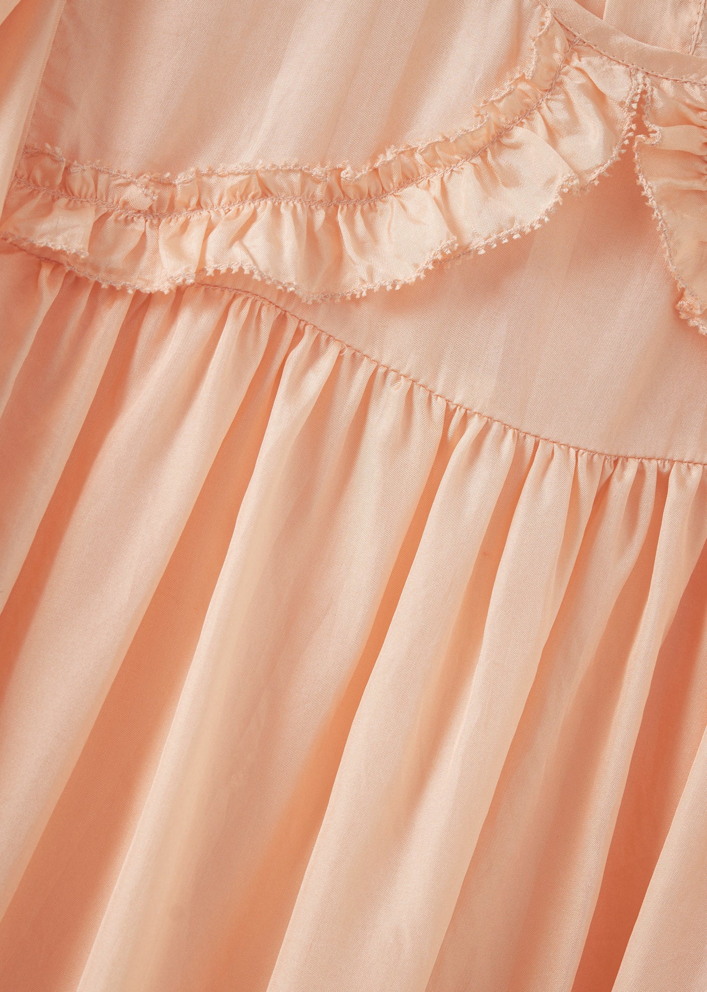 MARTA GIRL'S SILK DRESS - PEACH