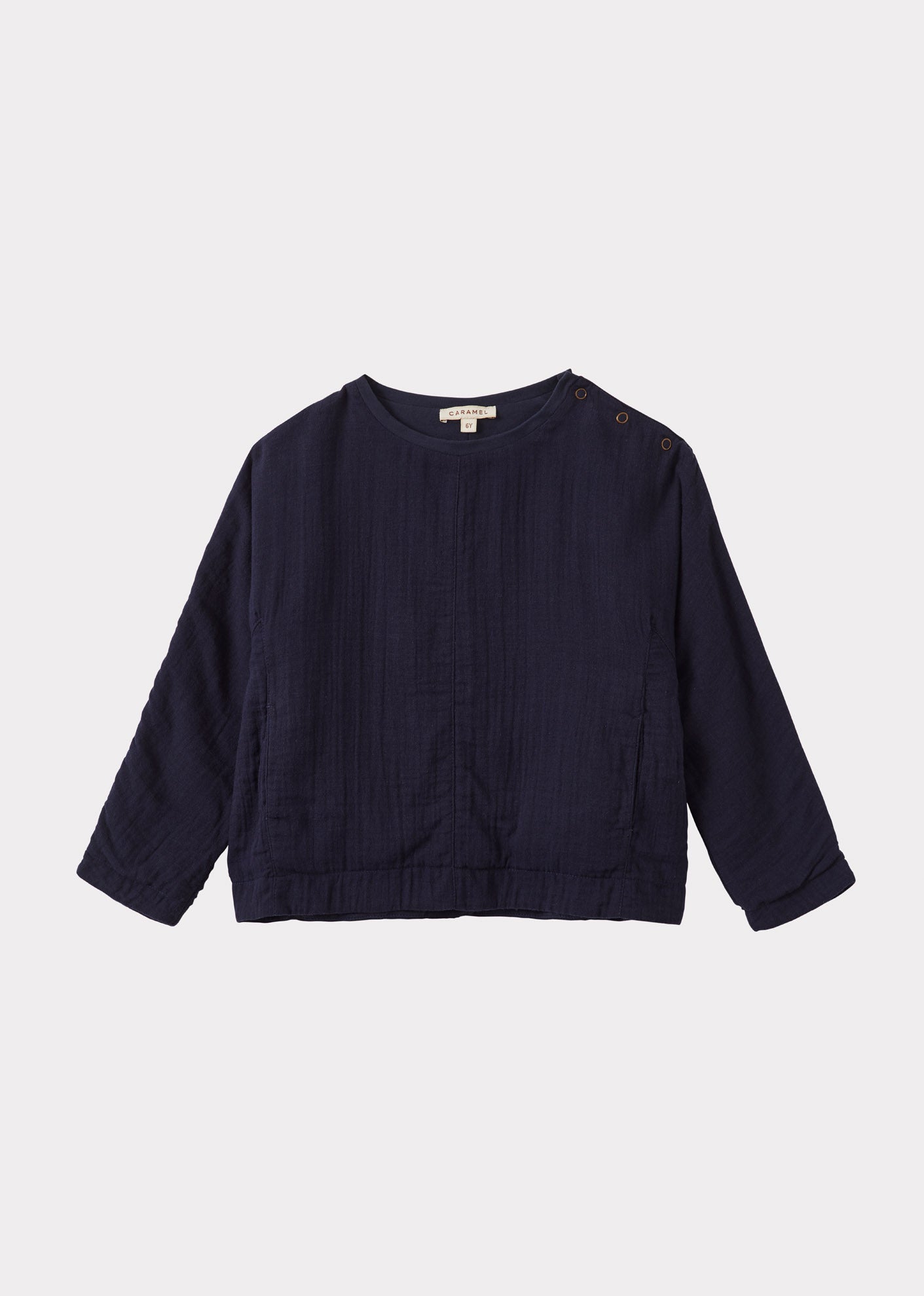 MELA CHILDREN'S COTTON TOP - NAVY