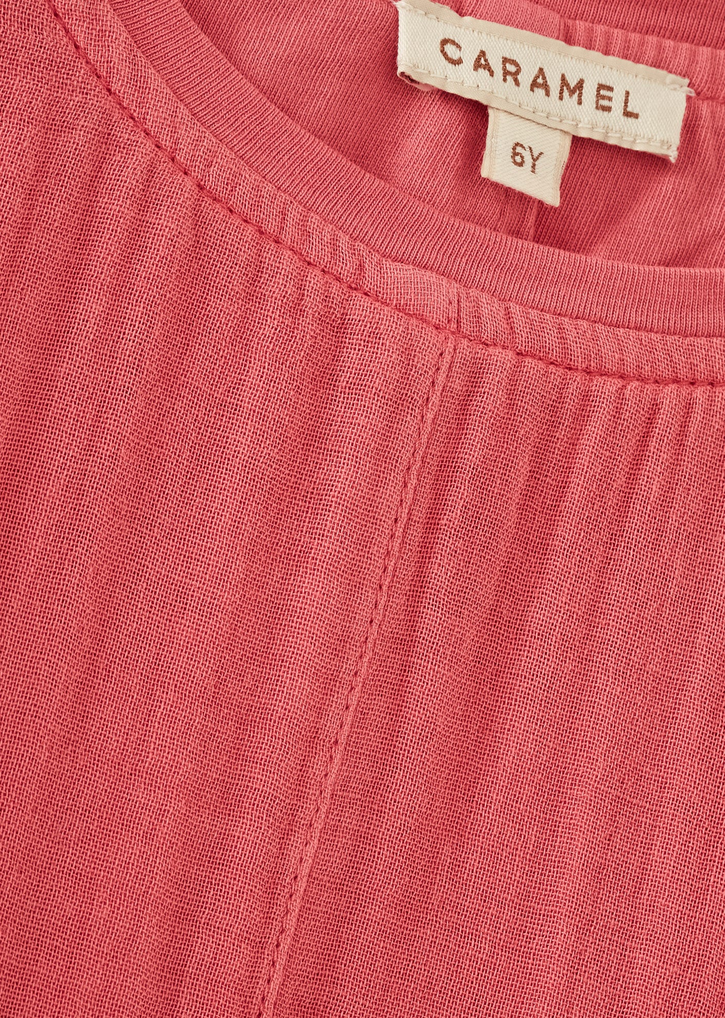 MELA CHILDREN'S COTTON TOP - CORAL