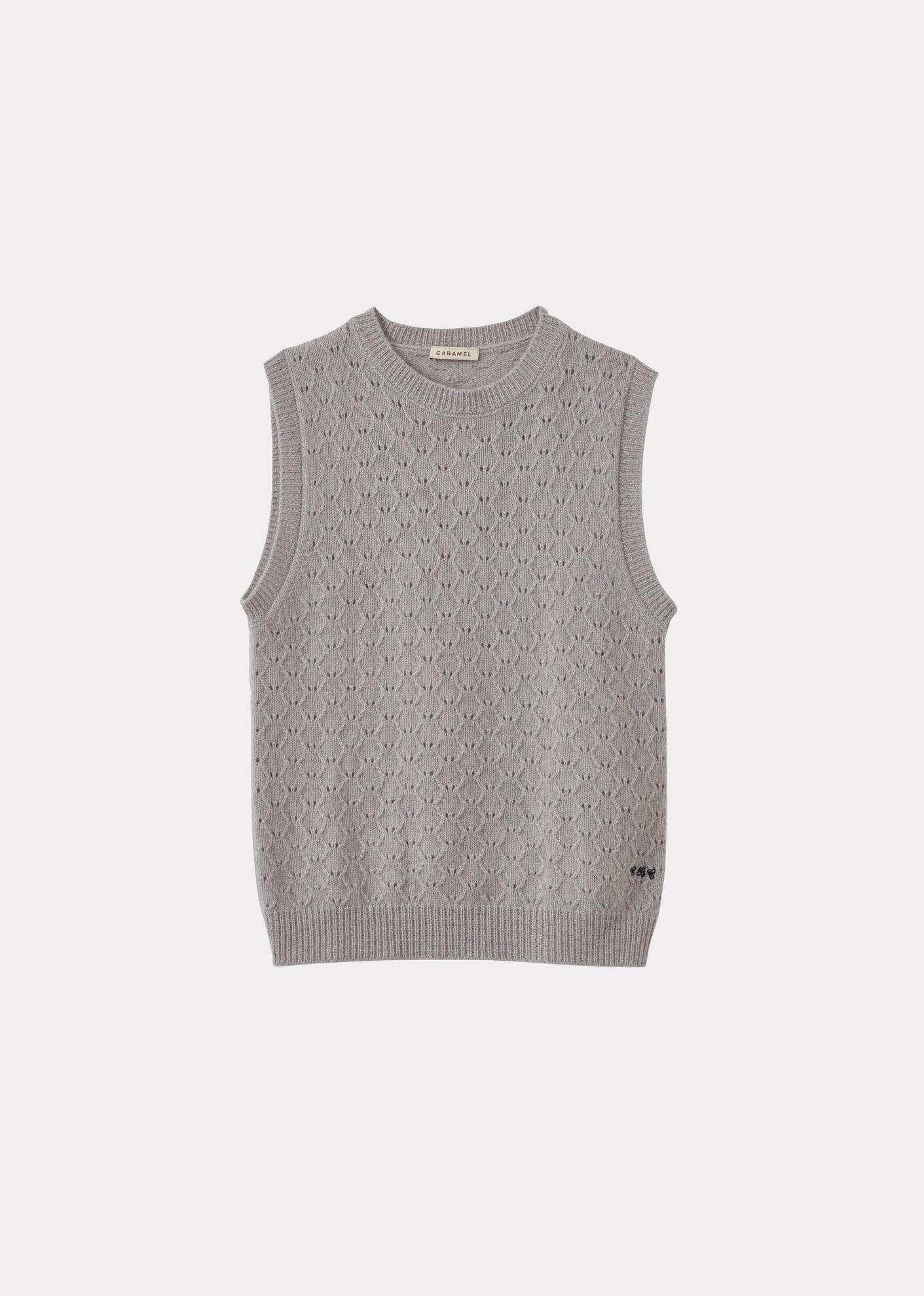 MOCHO CHILDREN'S CASHMERE VEST - PALE GREY