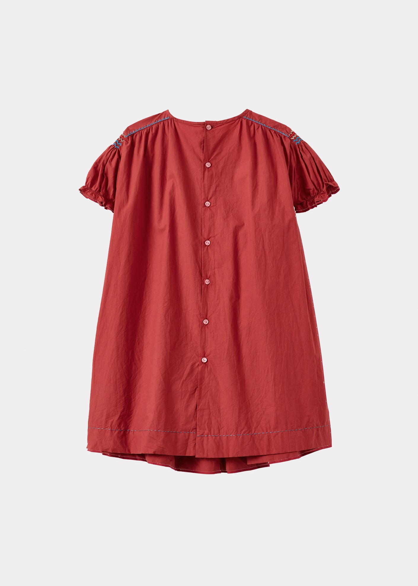 MORINGA GIRL'S COTTON DRESS - BERRY