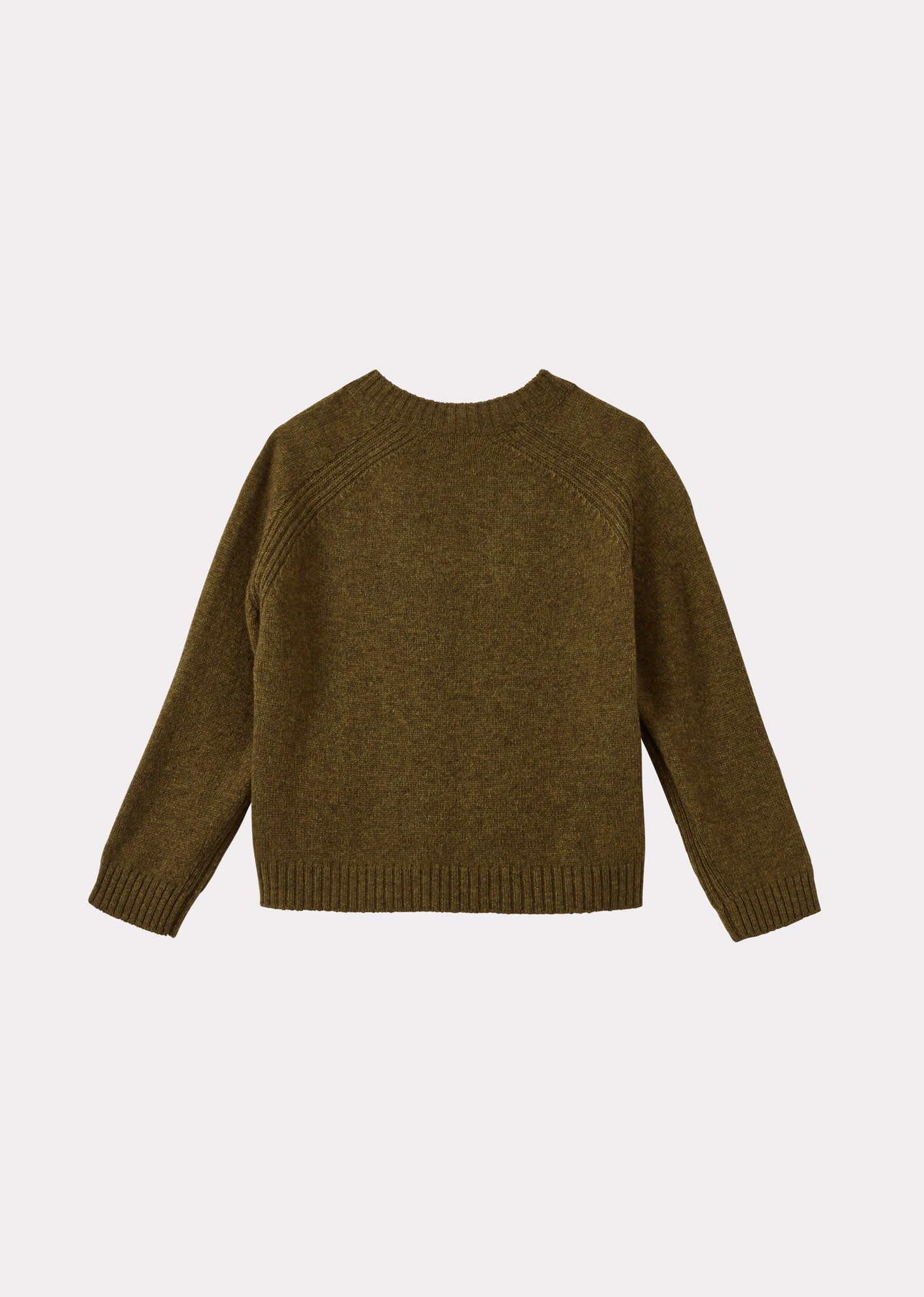 MULU CHILDREN'S WOOL MIX JUMPER - OLIVE