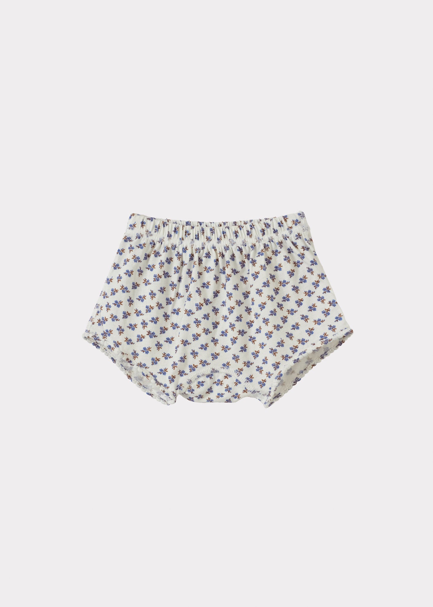 NASTURTIUM BABY SHORTS - ECRU DITSY PRINT